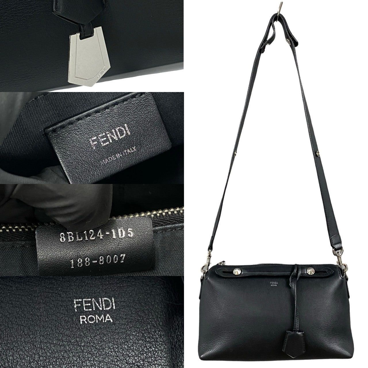 Fendi Fendi Shoulder Bag Black Leather Size ONE SIZE - 2 Thumbnail