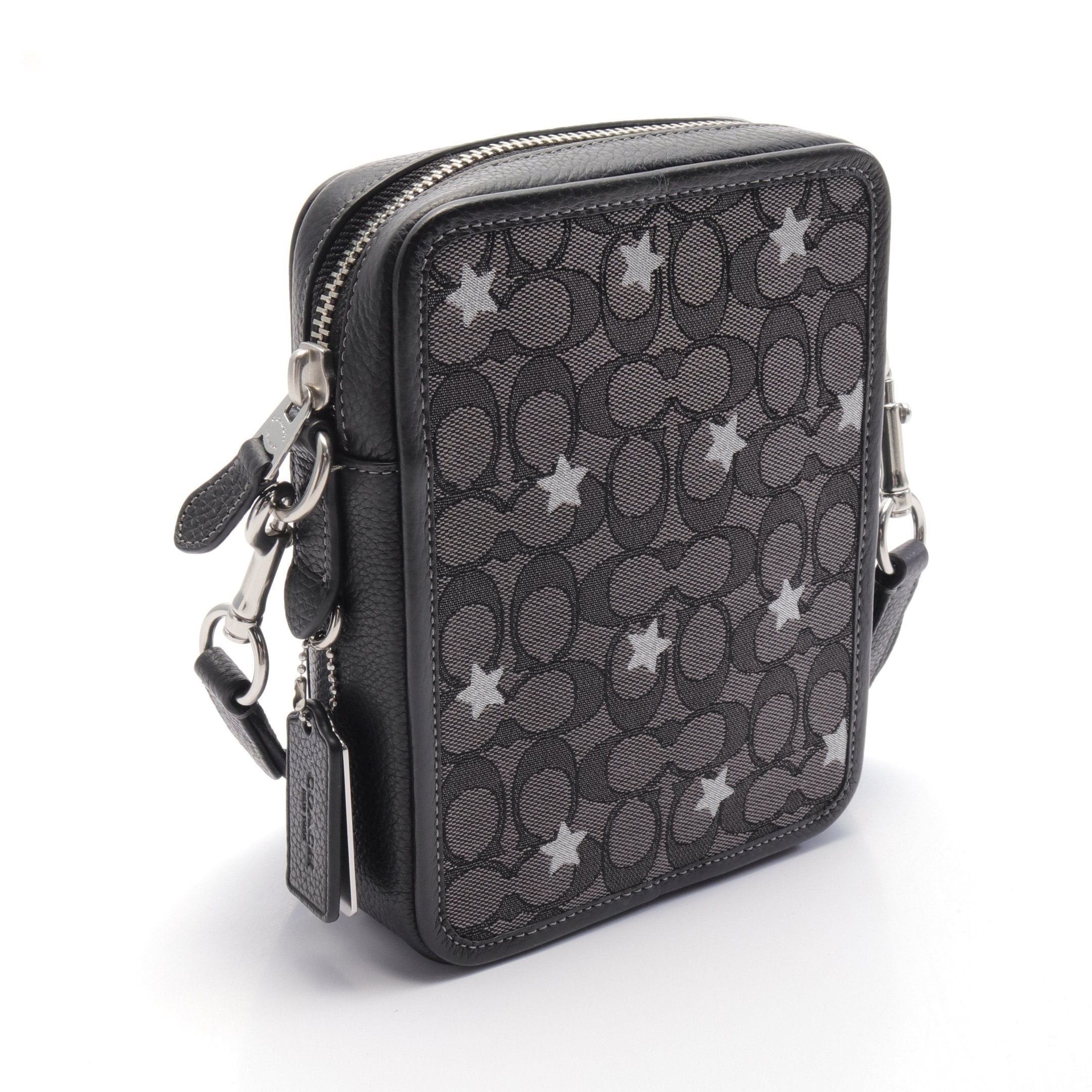Coach Coach Sullivan Signature Shoulder Bag Star Canvas Leather Black Size ONE SIZE - 2 Thumbnail