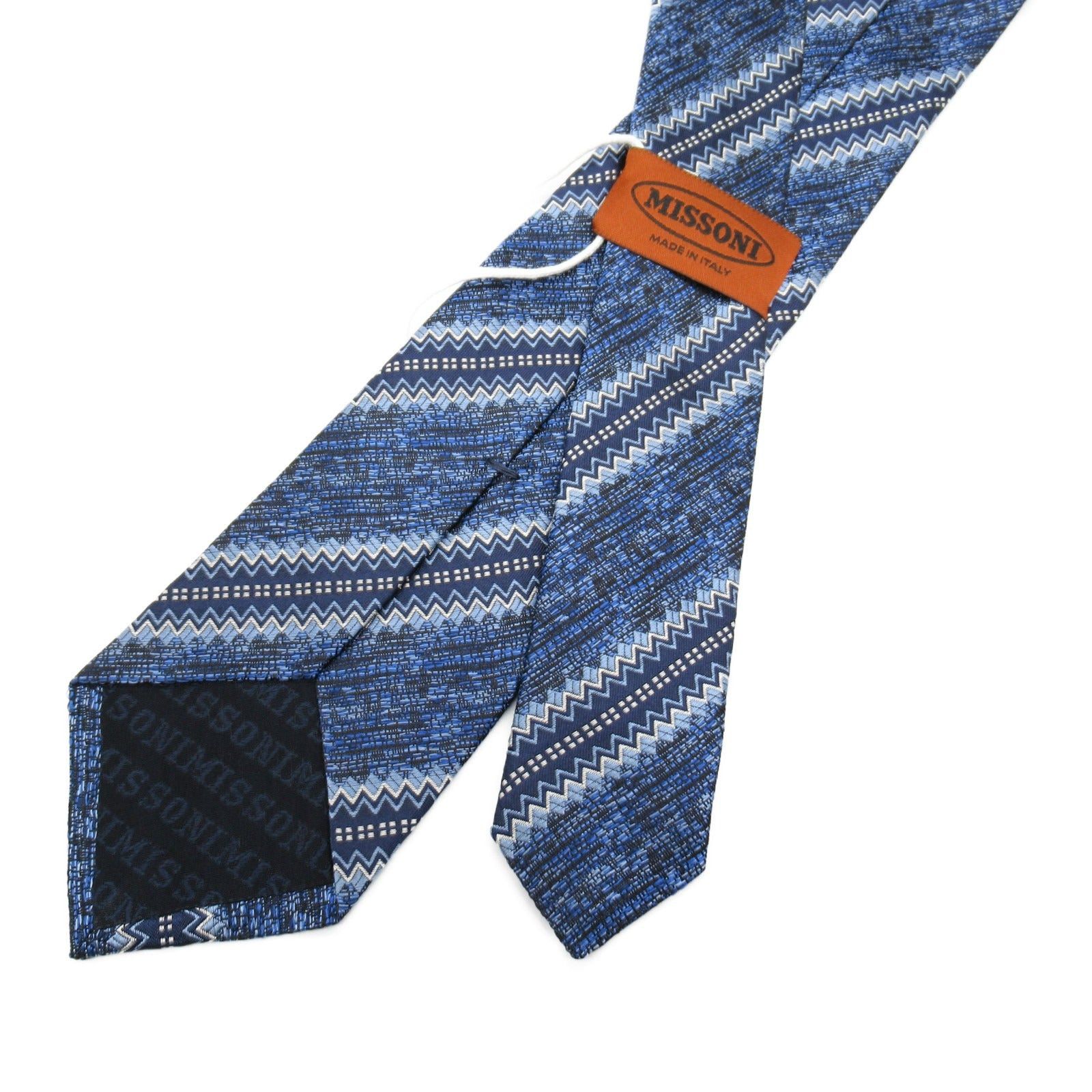Missoni Missoni Tie Silk Blue Size ONE SIZE - 3 Thumbnail
