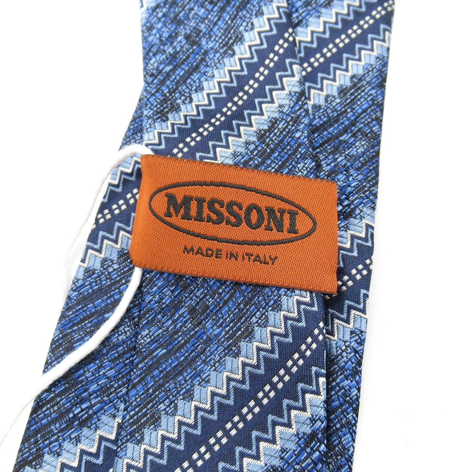 Missoni Missoni Tie Silk Blue Size ONE SIZE - 4 Thumbnail
