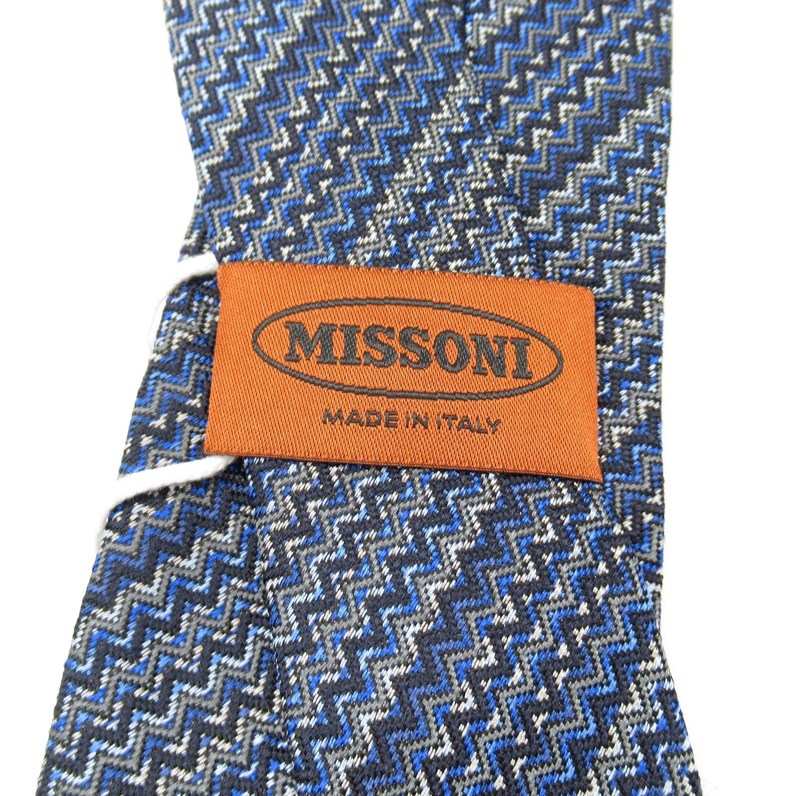 Missoni Missoni Tie Silk Blue Size ONE SIZE - 4 Thumbnail