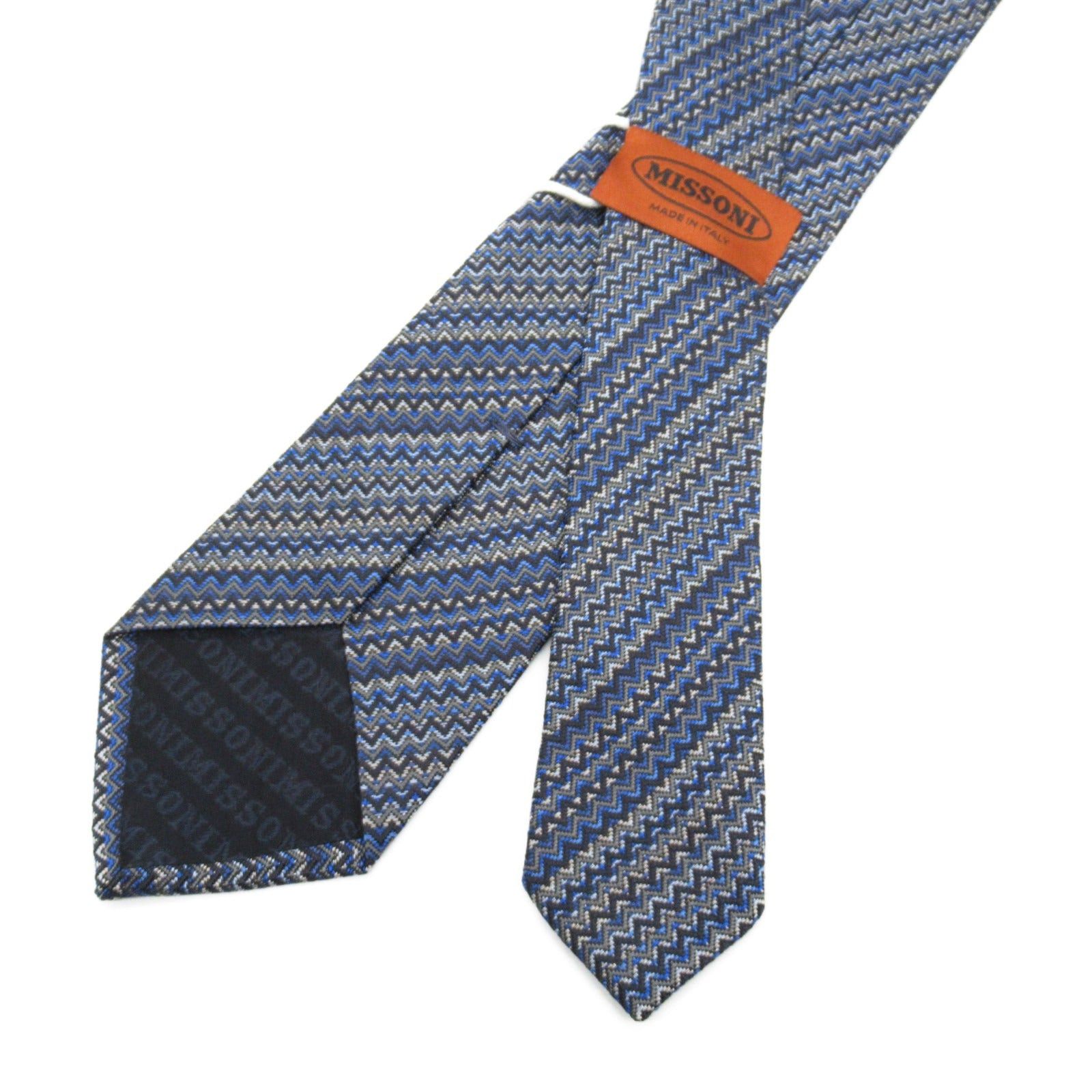 Missoni Missoni Tie Silk Blue Size ONE SIZE - 3 Thumbnail