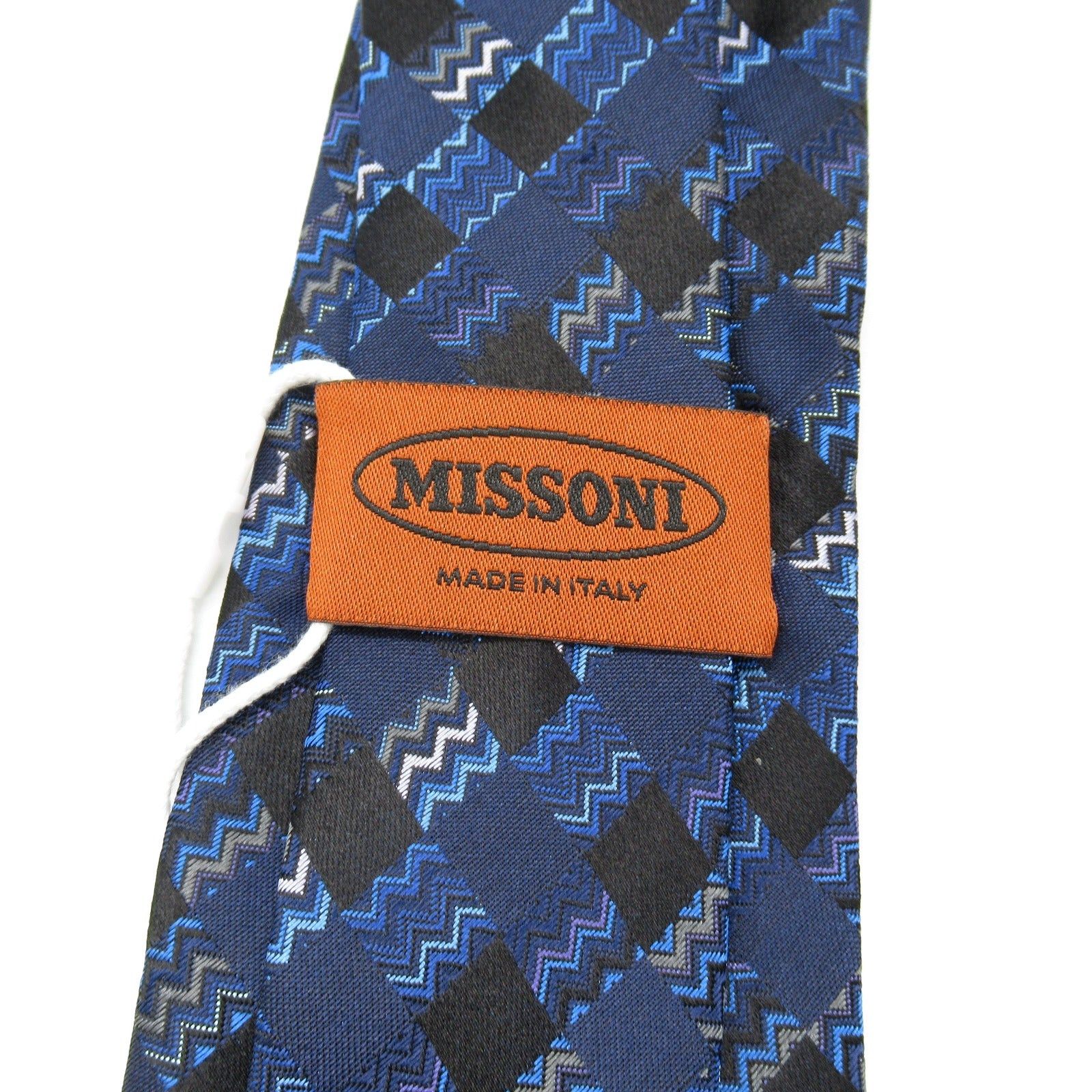 Missoni Missoni Tie Silk Navy Blue Size ONE SIZE - 4 Thumbnail
