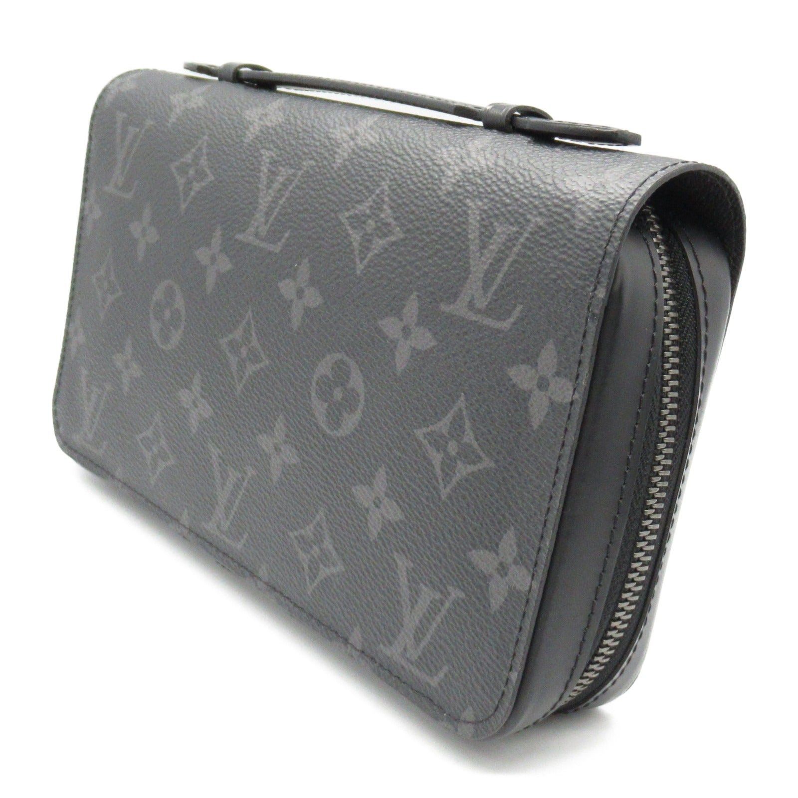 Louis Vuitton Louis Vuitton Zippy Xl Round Long Wallet Zipper Coated Canvas Monogram Eclipse Black Size ONE SIZE - 3 Thumbnail