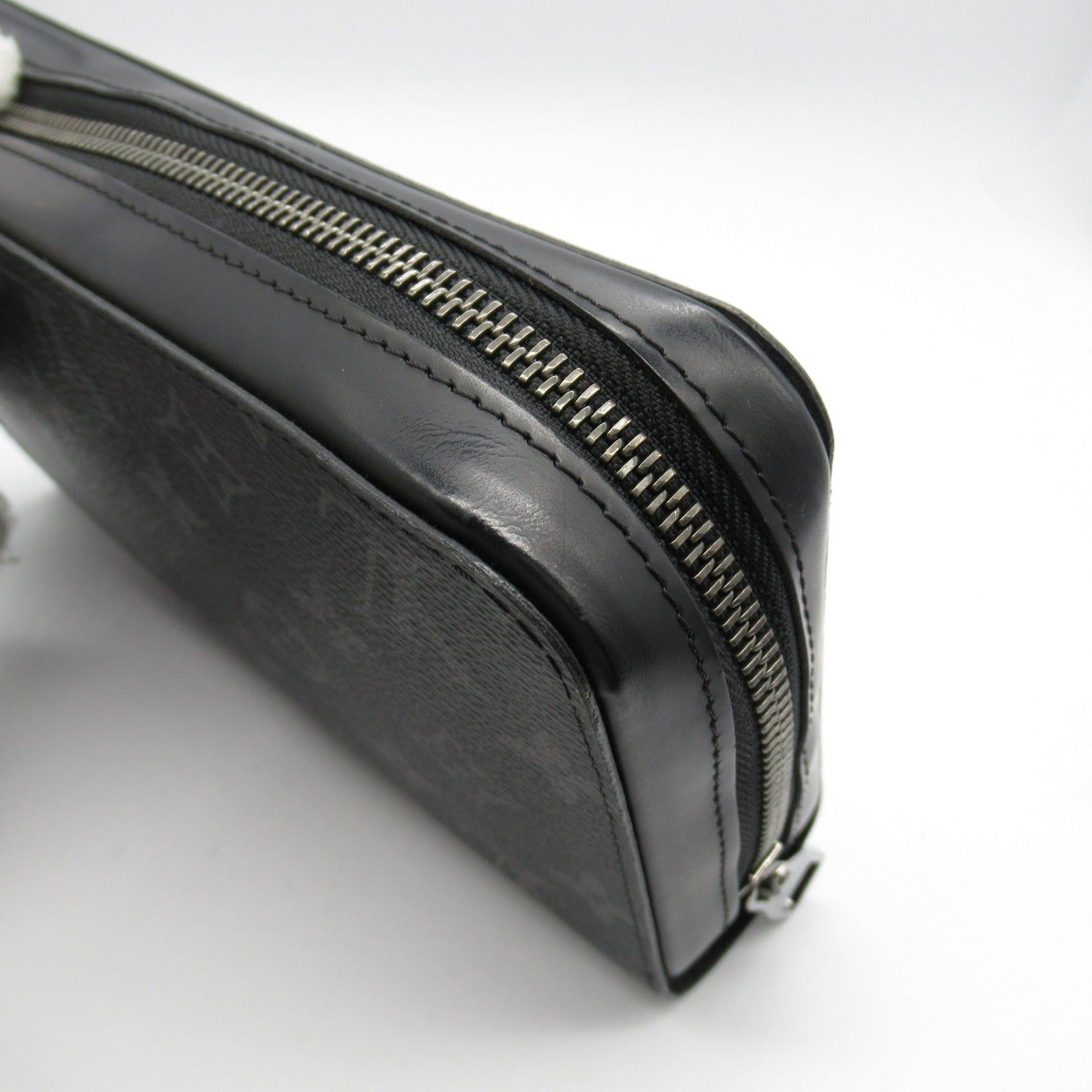 Louis Vuitton Louis Vuitton Zippy Xl Round Long Wallet Zipper Coated Canvas Monogram Eclipse Black Size ONE SIZE - 9 Thumbnail