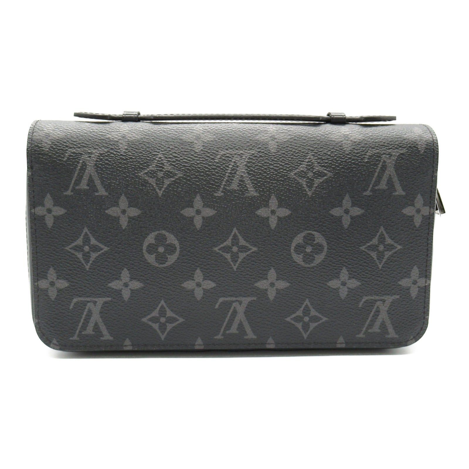 Louis Vuitton Louis Vuitton Zippy Xl Round Long Wallet Zipper Coated Canvas Monogram Eclipse Black Size ONE SIZE - 2 Thumbnail