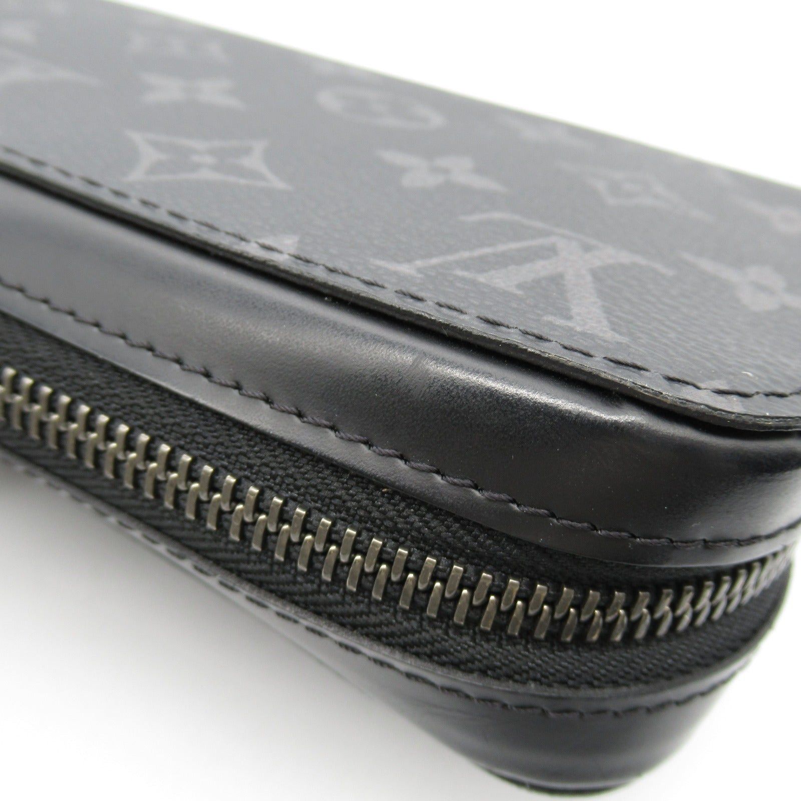 Louis Vuitton Louis Vuitton Zippy Xl Round Long Wallet Zipper Coated Canvas Monogram Eclipse Black Size ONE SIZE - 12 Thumbnail