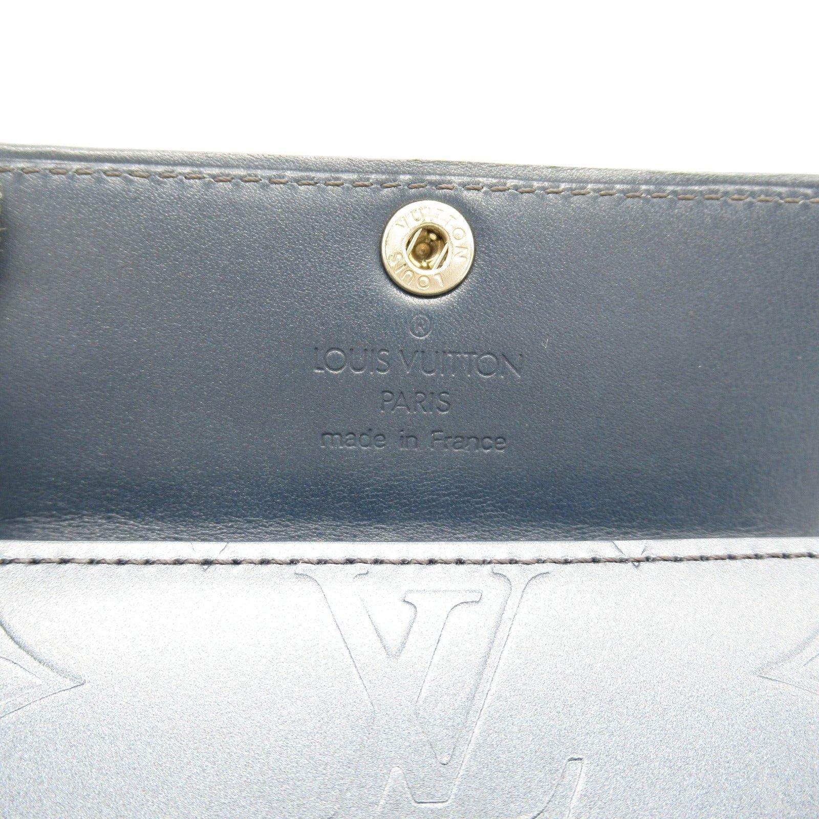 Louis Vuitton Louis Vuitton Ludlow Coin Purse Leather Monogram Matte Navy Size ONE SIZE - 7 Thumbnail