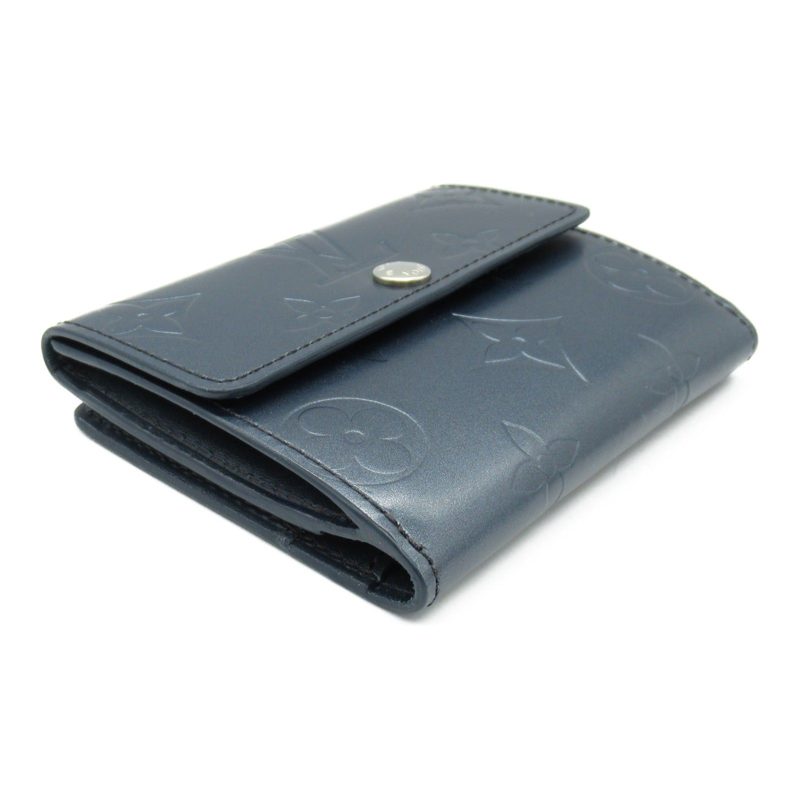 Louis Vuitton Louis Vuitton Ludlow Coin Purse Leather Monogram Matte Navy Size ONE SIZE - 3 Thumbnail
