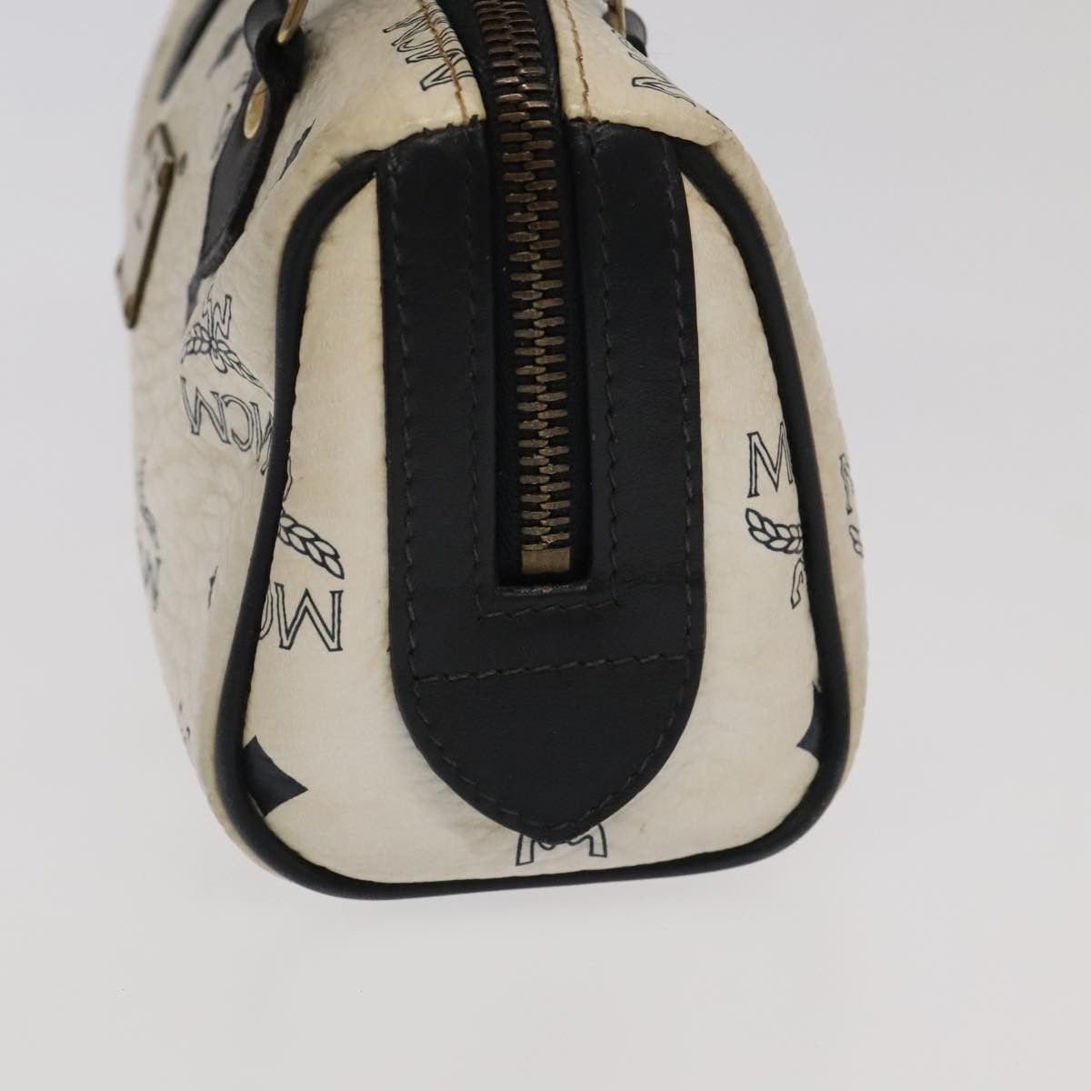 MCM Visetos White Canvas Handbag (Pre-Owned) Size ONE SIZE - 4 Thumbnail
