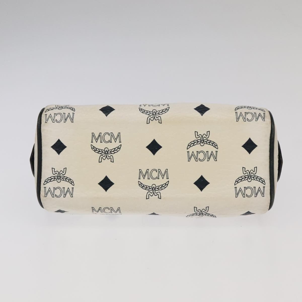 MCM Visetos White Canvas Handbag (Pre-Owned) Size ONE SIZE - 9 Thumbnail