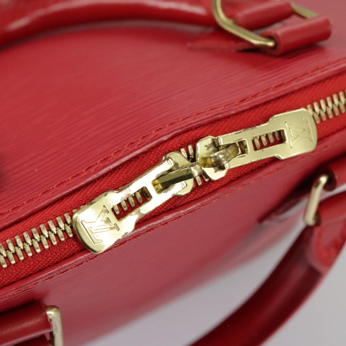 Louis Vuitton Alma Red Leather Handbag (Pre-Owned) Size ONE SIZE - 15 Thumbnail