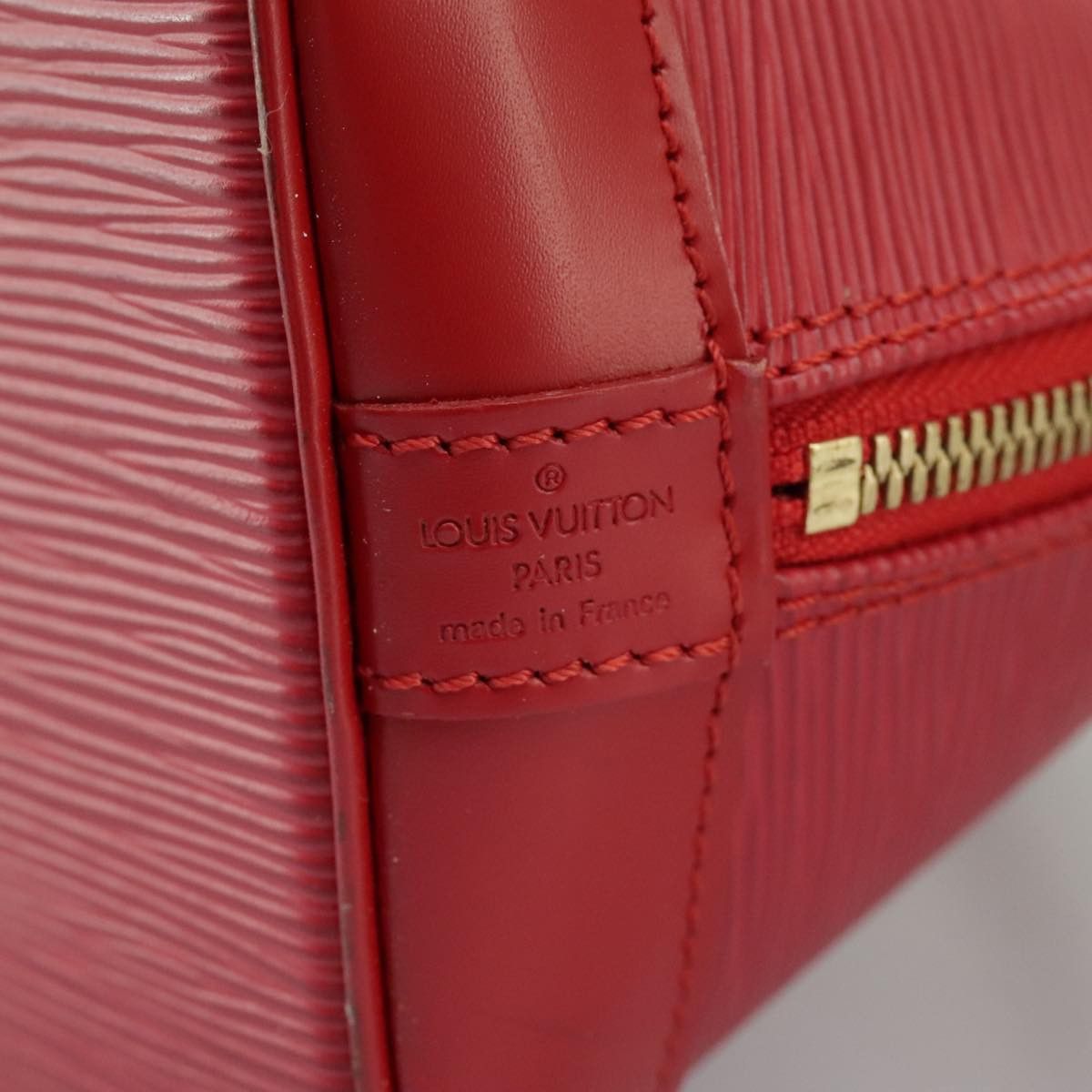 Louis Vuitton Alma Red Leather Handbag (Pre-Owned) Size ONE SIZE - 19 Thumbnail