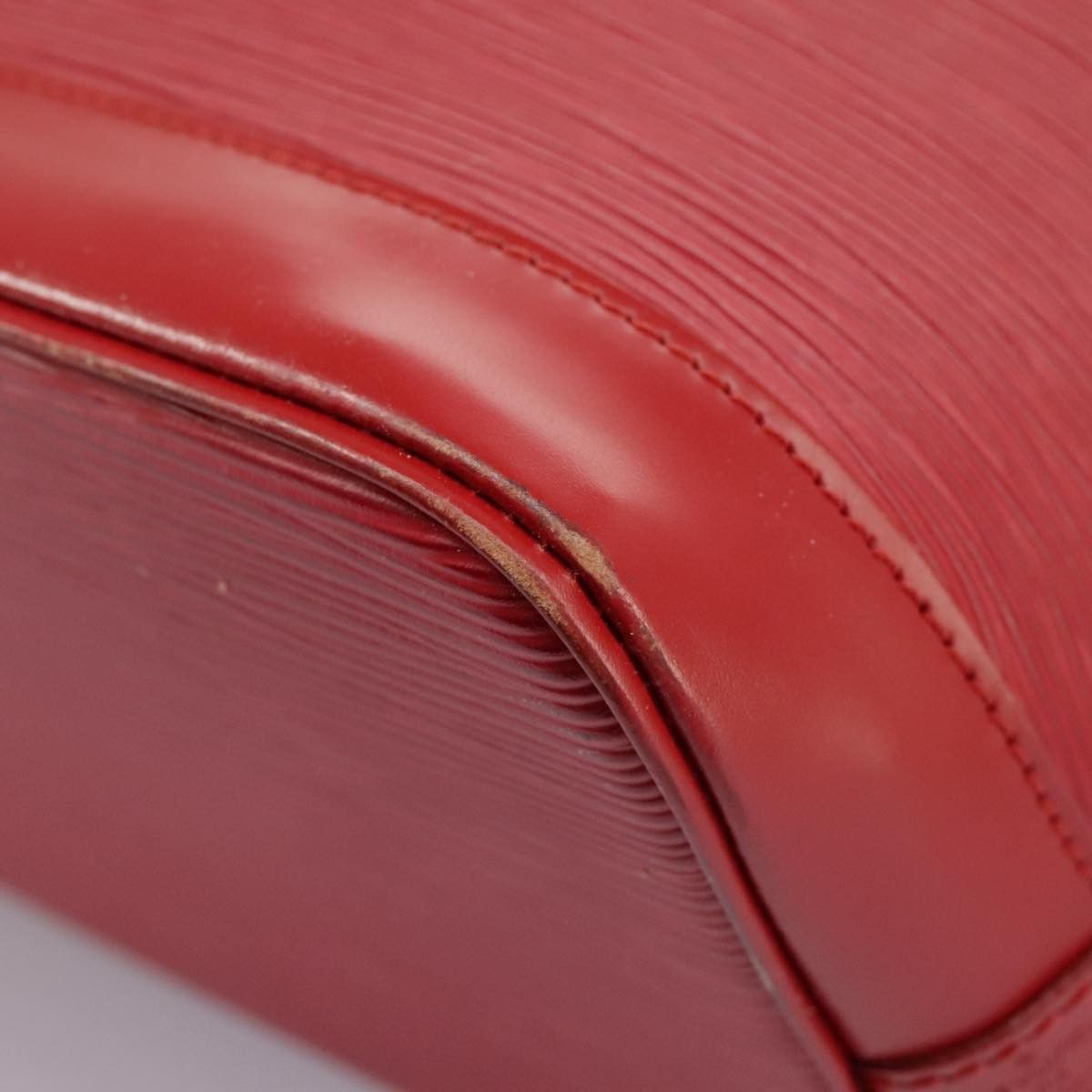Louis Vuitton Alma Red Leather Handbag (Pre-Owned) Size ONE SIZE - 10 Thumbnail