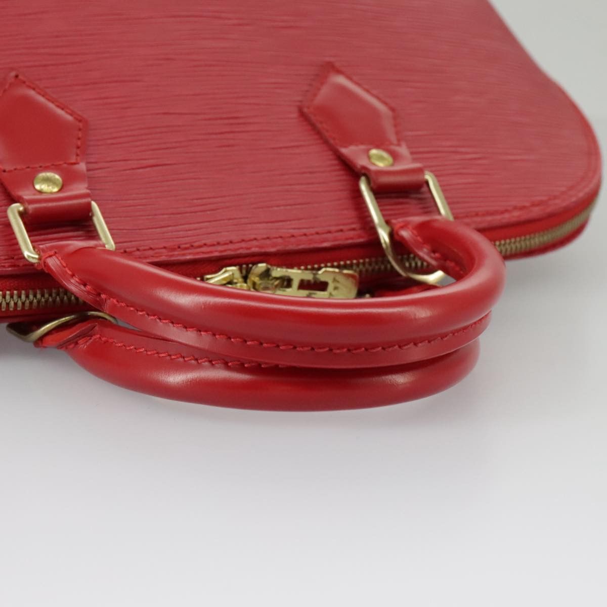 Louis Vuitton Alma Red Leather Handbag (Pre-Owned) Size ONE SIZE - 5 Thumbnail
