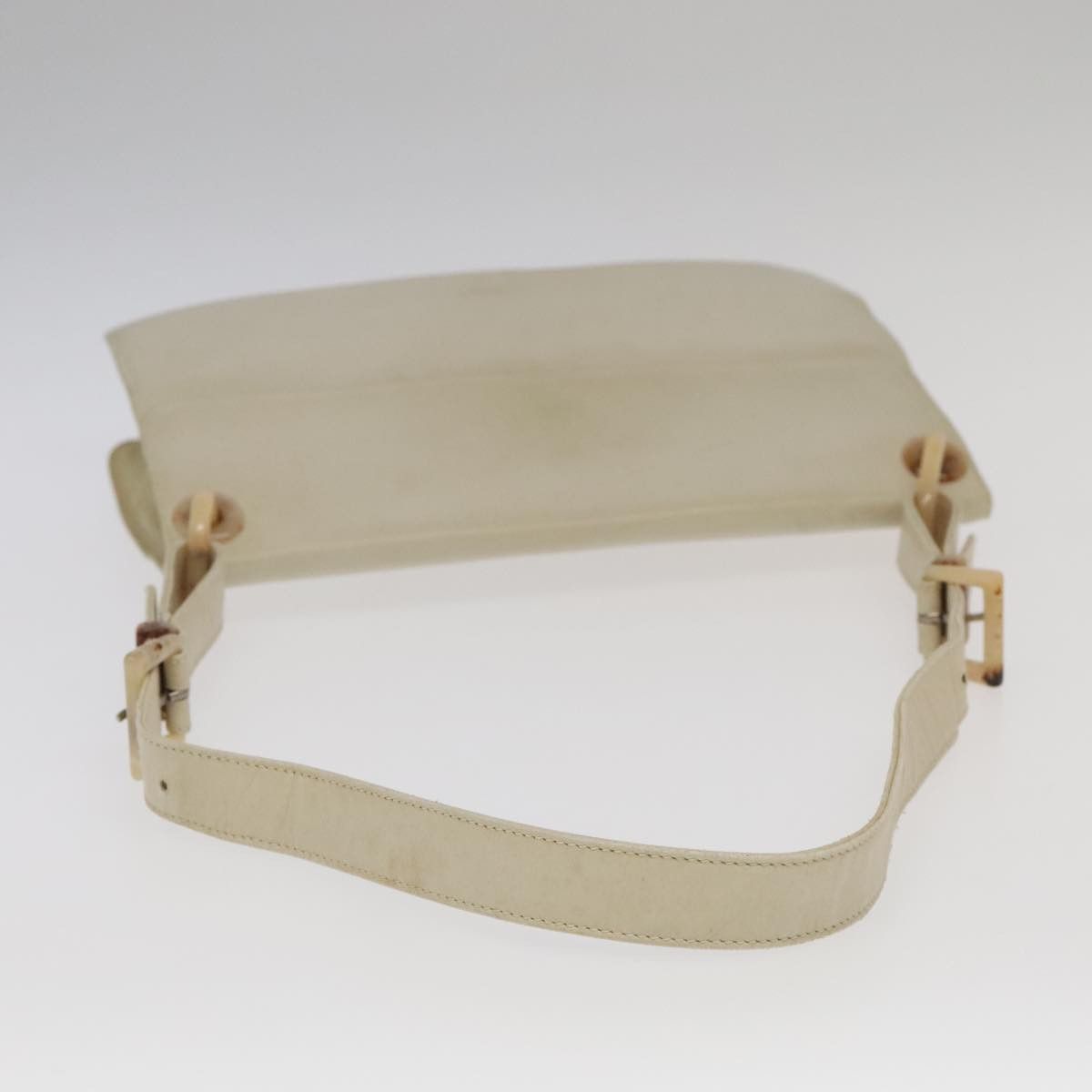 Prada Beige Leather Shoulder Bag (Pre-Owned) Size ONE SIZE - 6 Thumbnail