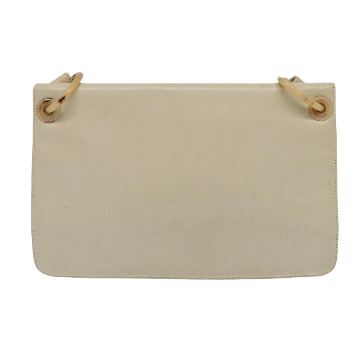 Prada Beige Leather Shoulder Bag (Pre-Owned) Size ONE SIZE - 2 Thumbnail