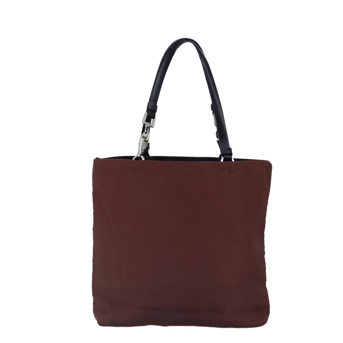 Prada Triangle Logo Brown Synthetic Handbag (Pre-Owned) Size ONE SIZE - 2 Thumbnail