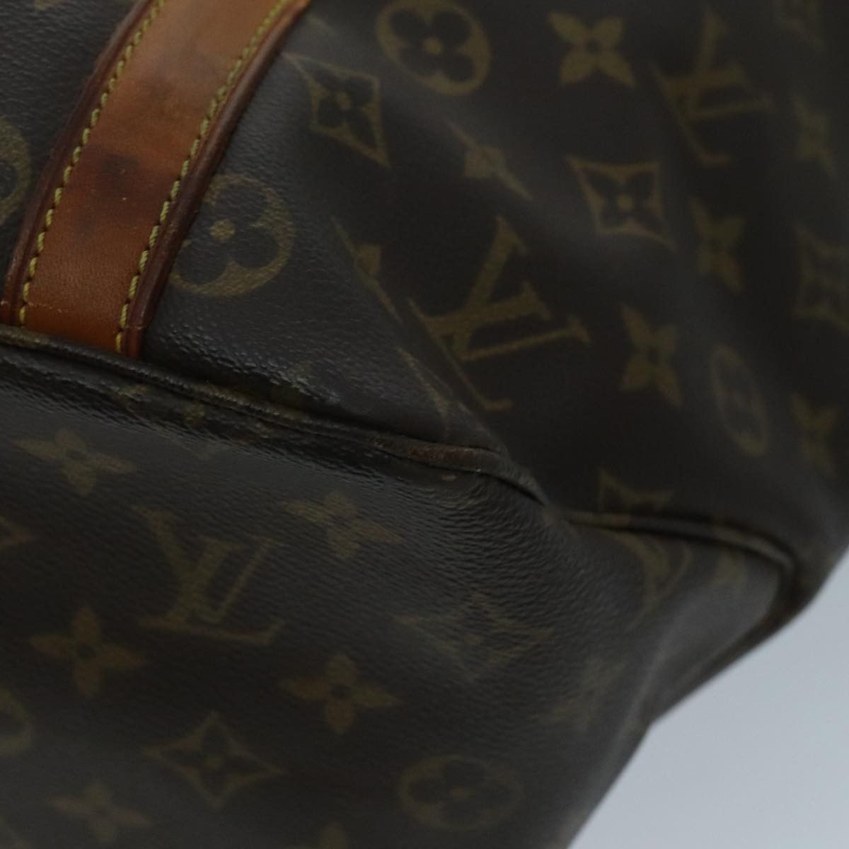 Louis Vuitton Sac Shopping Brown Canvas Tote Bag (Pre-Owned) Size ONE SIZE - 6 Thumbnail