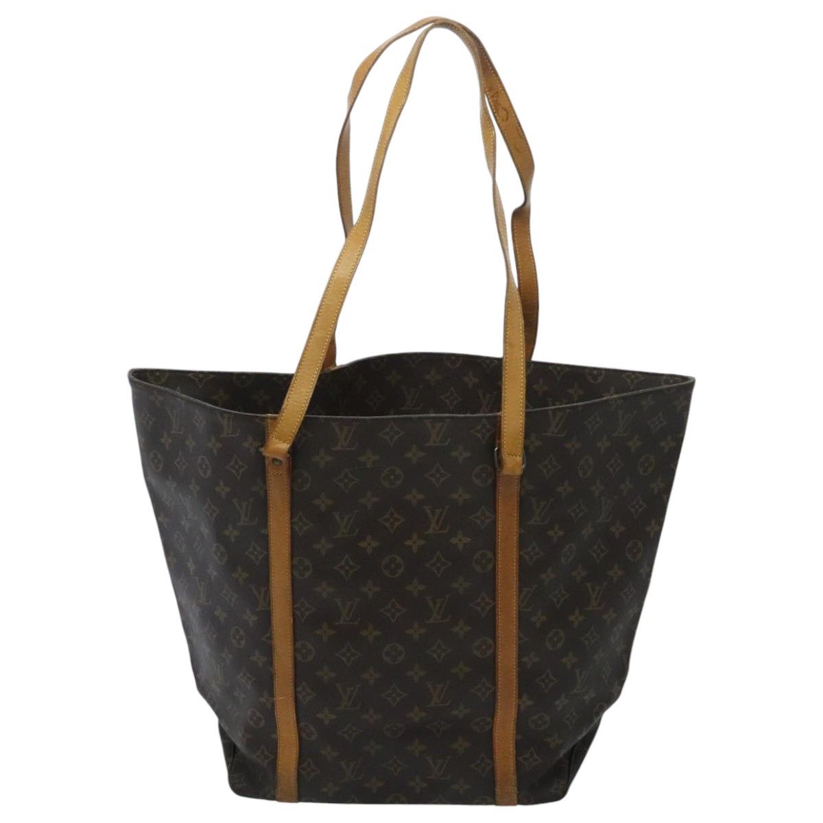 Louis Vuitton Sac Shopping Brown Canvas Tote Bag (Pre-Owned) Size ONE SIZE - 2 Thumbnail