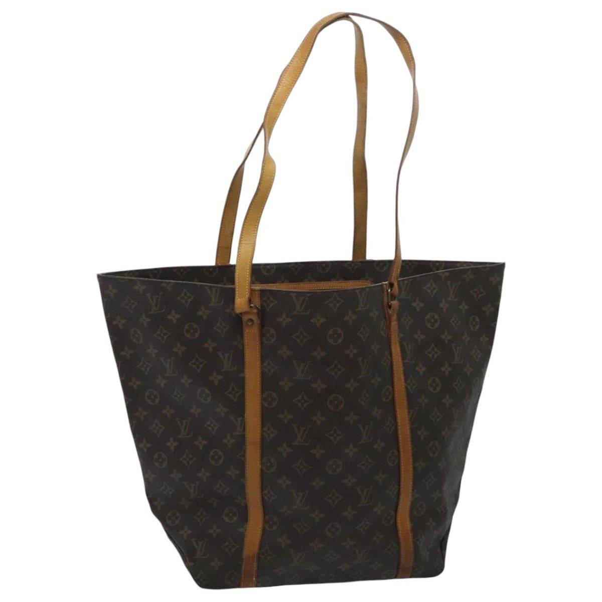Louis Vuitton Sac Shopping Brown Canvas Tote Bag (Pre-Owned) Size ONE SIZE - 18 Thumbnail