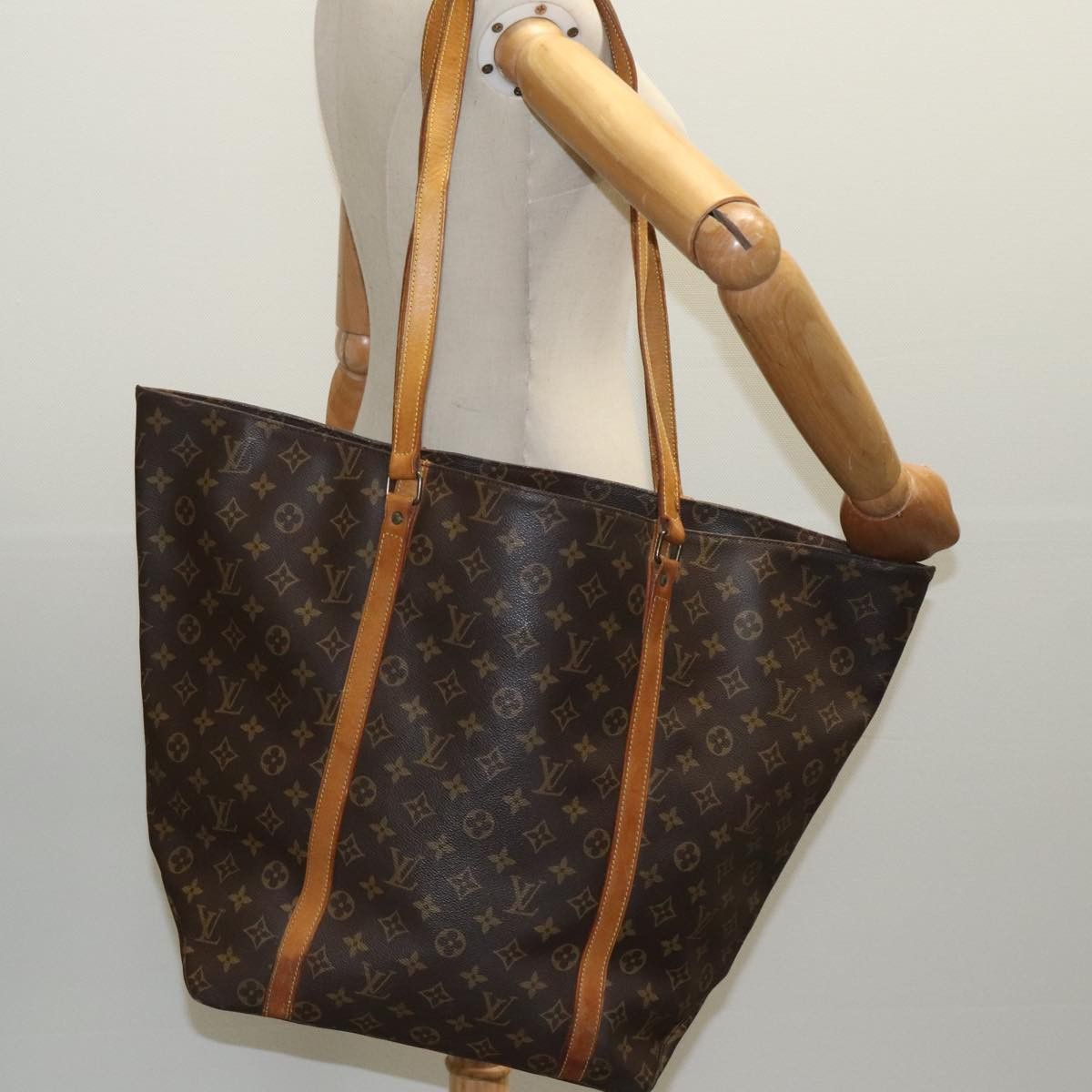 Louis Vuitton Sac Shopping Brown Canvas Tote Bag (Pre-Owned) Size ONE SIZE - 16 Thumbnail