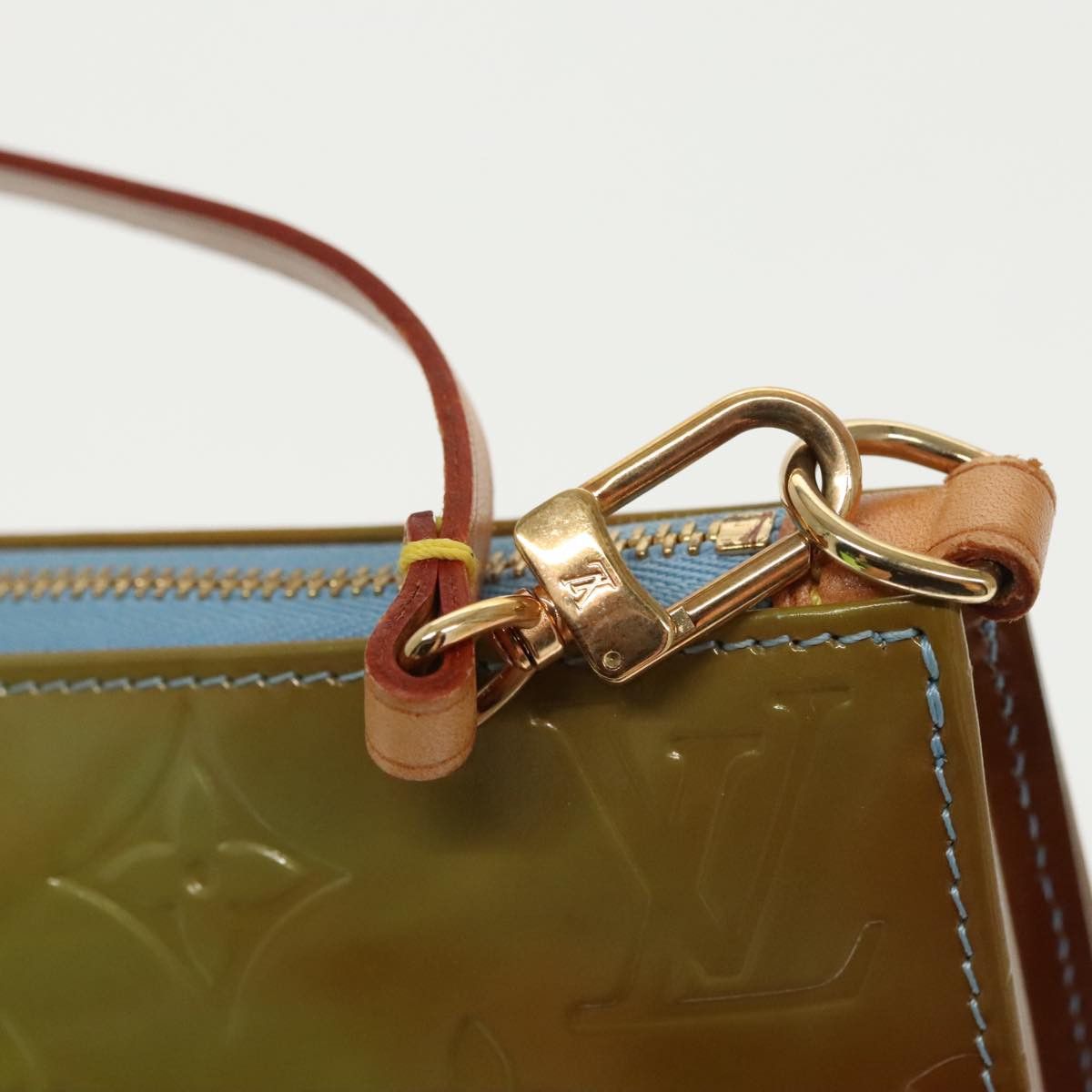 Louis Vuitton Lexington Blue Patent Leather Clutch Bag (Pre-Owned) Size ONE SIZE - 7 Thumbnail
