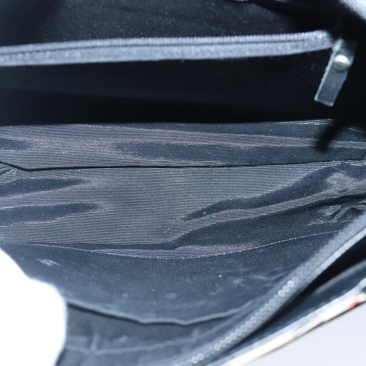 Burberry Nova Check Black Leather Handbag (Pre-Owned) Size ONE SIZE - 8 Thumbnail