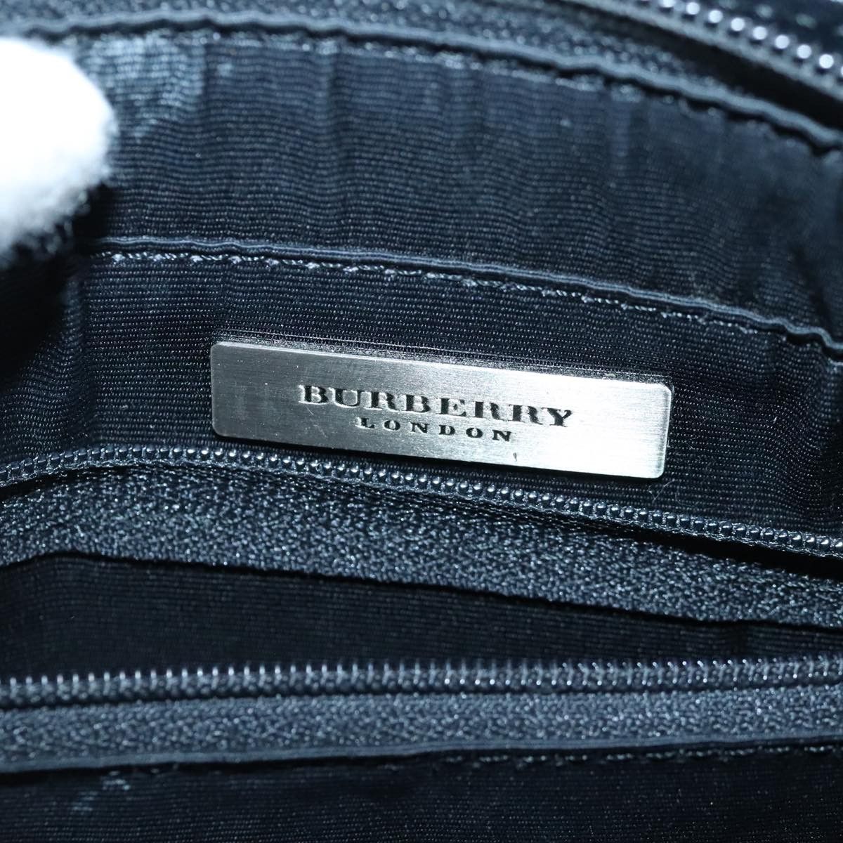 Burberry Nova Check Black Leather Handbag (Pre-Owned) Size ONE SIZE - 9 Thumbnail