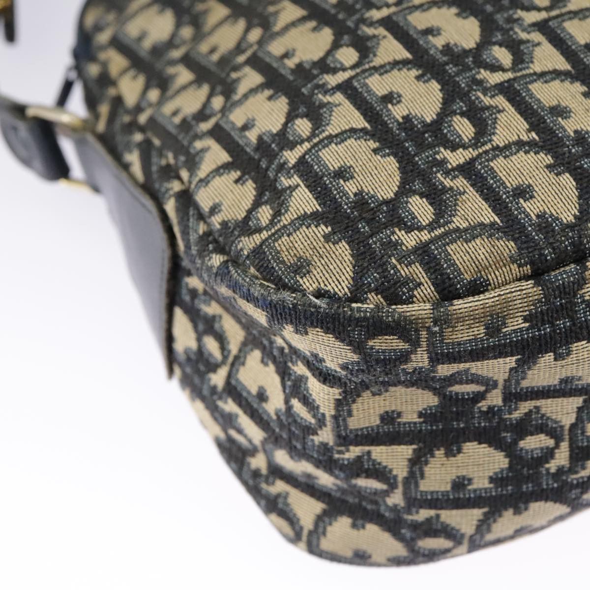 Dior Trotter Navy Canvas Shoulder Bag (Pre-Owned) Size ONE SIZE - 15 Thumbnail