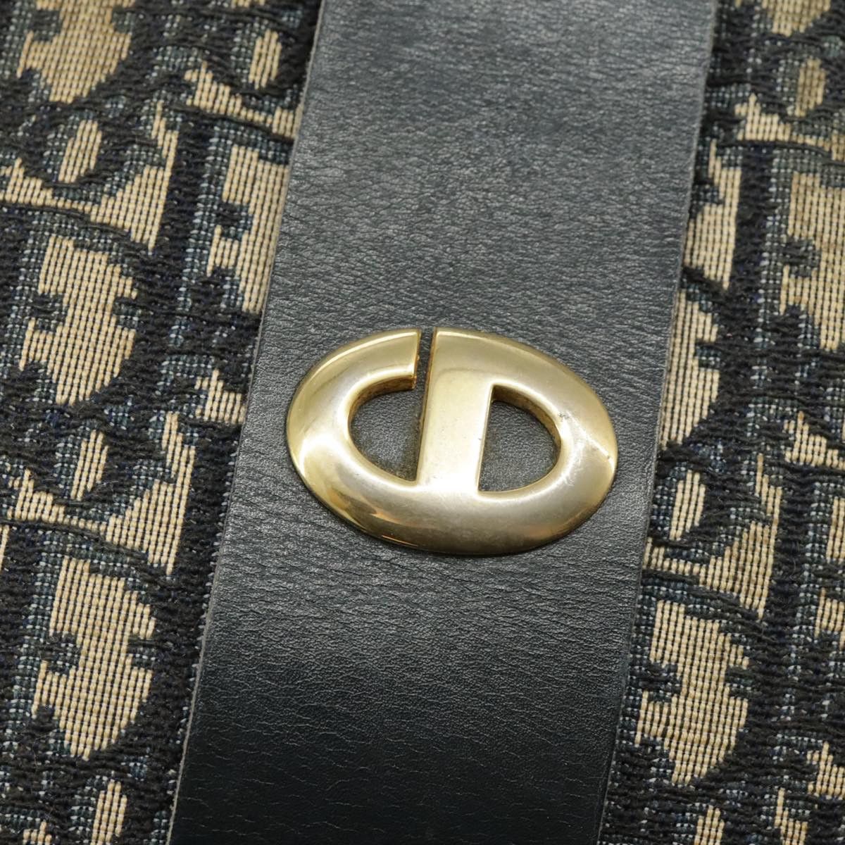 Dior Trotter Navy Canvas Shoulder Bag (Pre-Owned) Size ONE SIZE - 20 Thumbnail