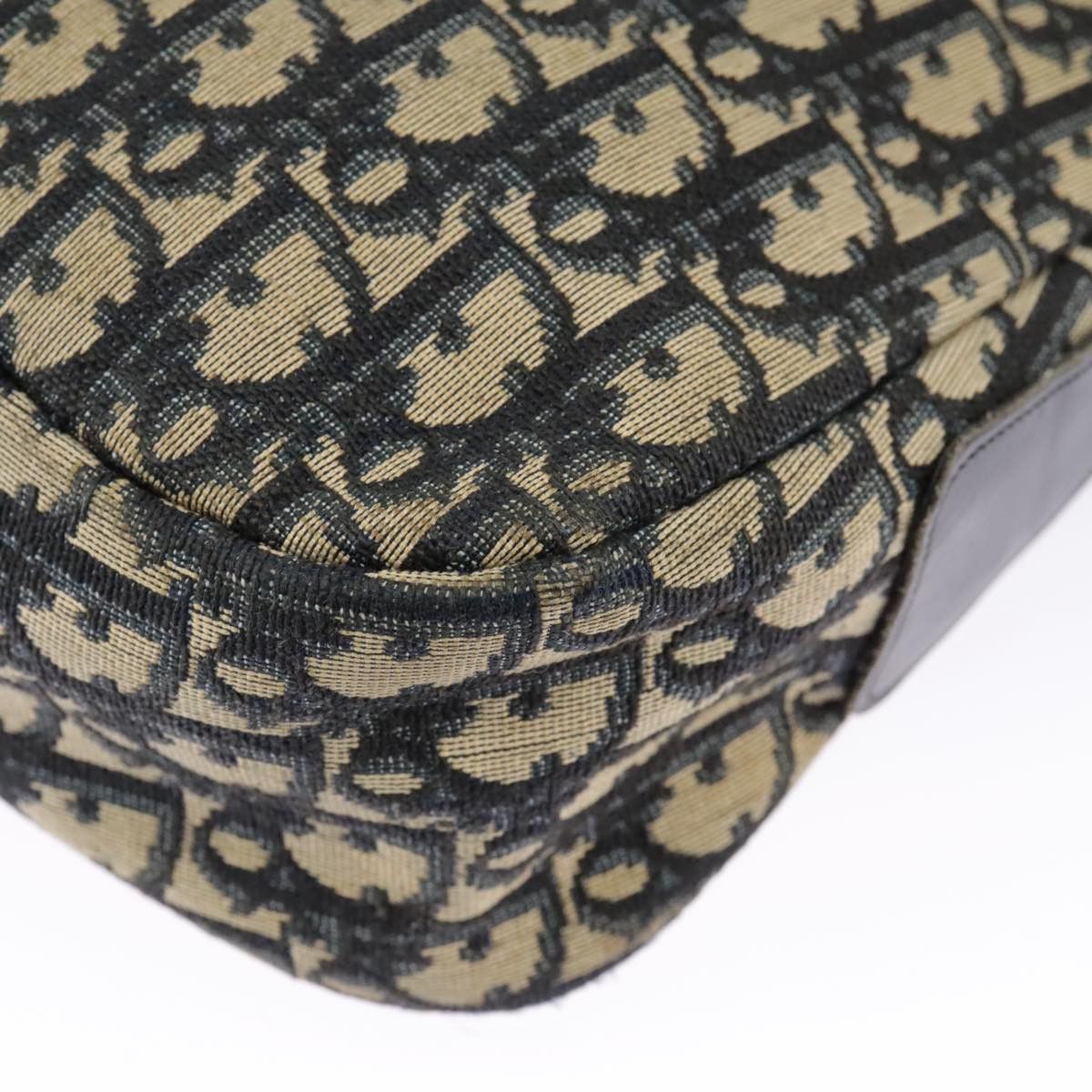 Dior Trotter Navy Canvas Shoulder Bag (Pre-Owned) Size ONE SIZE - 18 Thumbnail