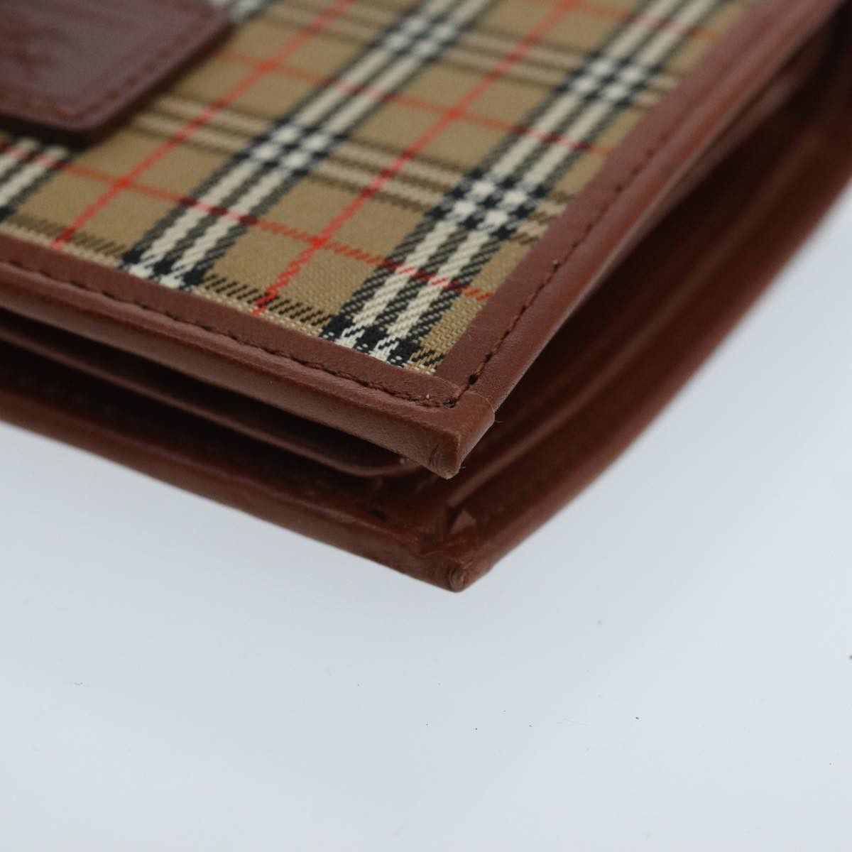 Burberry House Check Beige Canvas Wallet (Pre-Owned) Size ONE SIZE - 8 Thumbnail