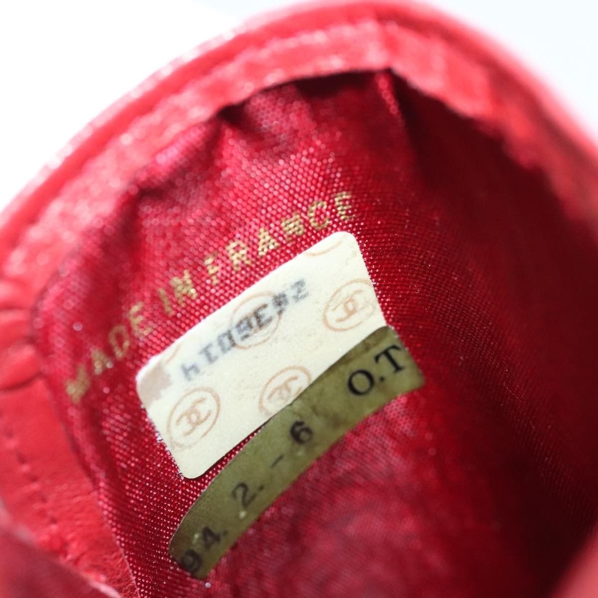 Chanel Red Leather Wallet (Pre-Owned) Size ONE SIZE - 11 Thumbnail