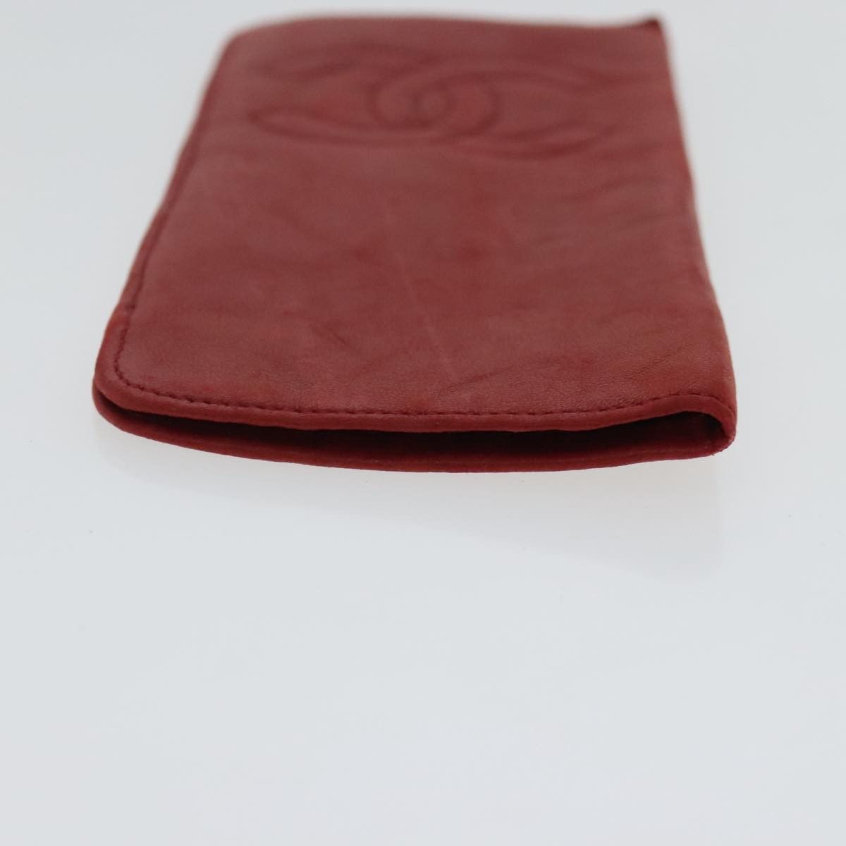 Chanel Red Leather Wallet (Pre-Owned) Size ONE SIZE - 4 Thumbnail