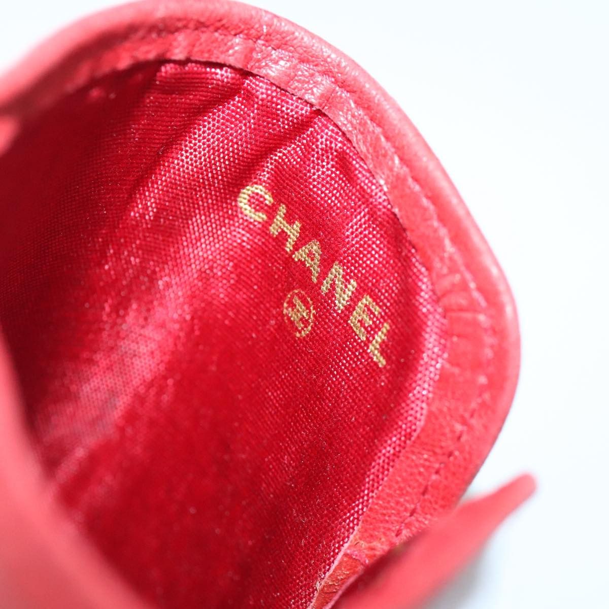 Chanel Red Leather Wallet (Pre-Owned) Size ONE SIZE - 15 Thumbnail