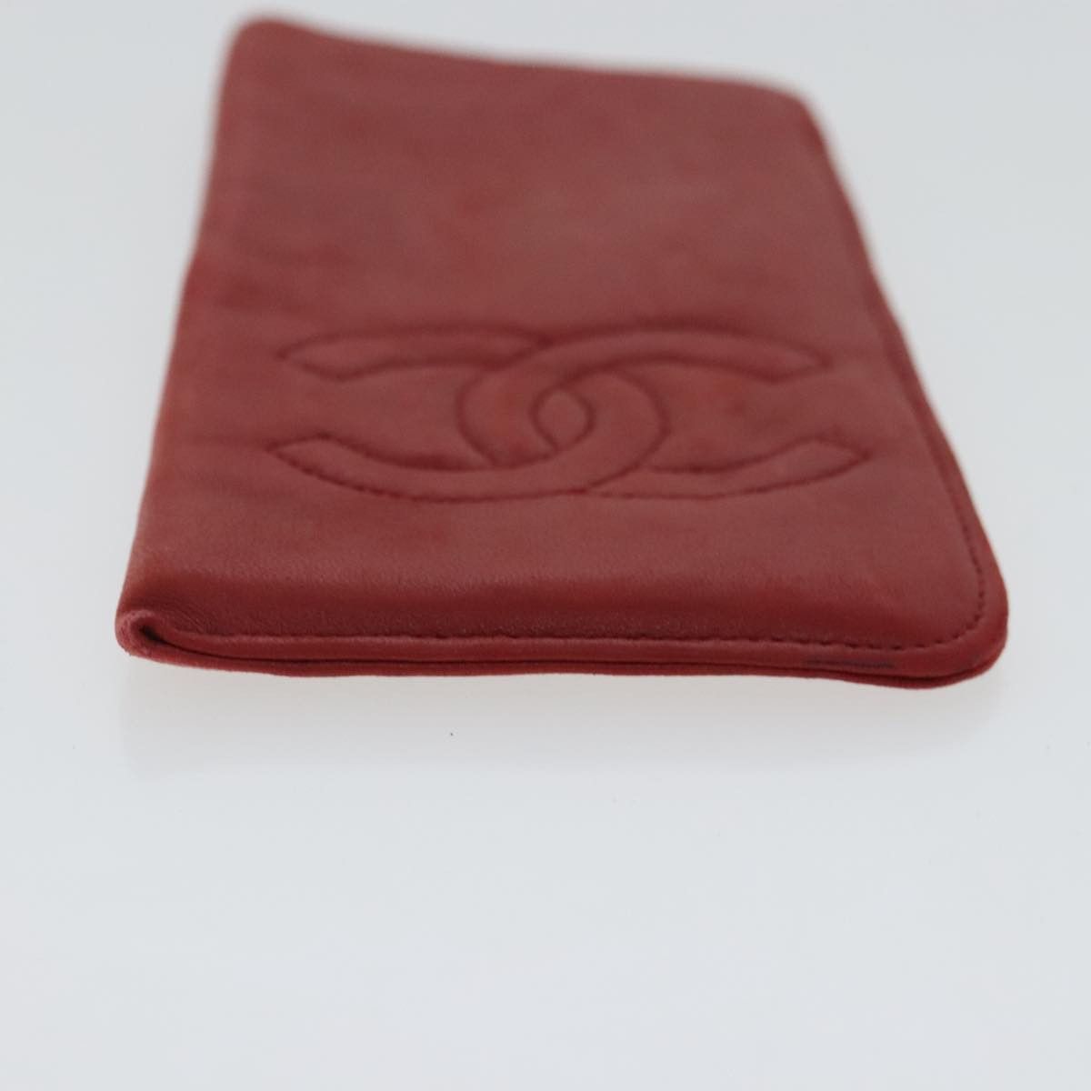 Chanel Red Leather Wallet (Pre-Owned) Size ONE SIZE - 3 Thumbnail