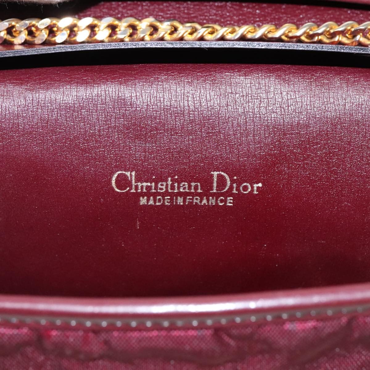 Dior Burgundy Synthetic Shoulder Bag (Pre-Owned) Size ONE SIZE - 11 Thumbnail