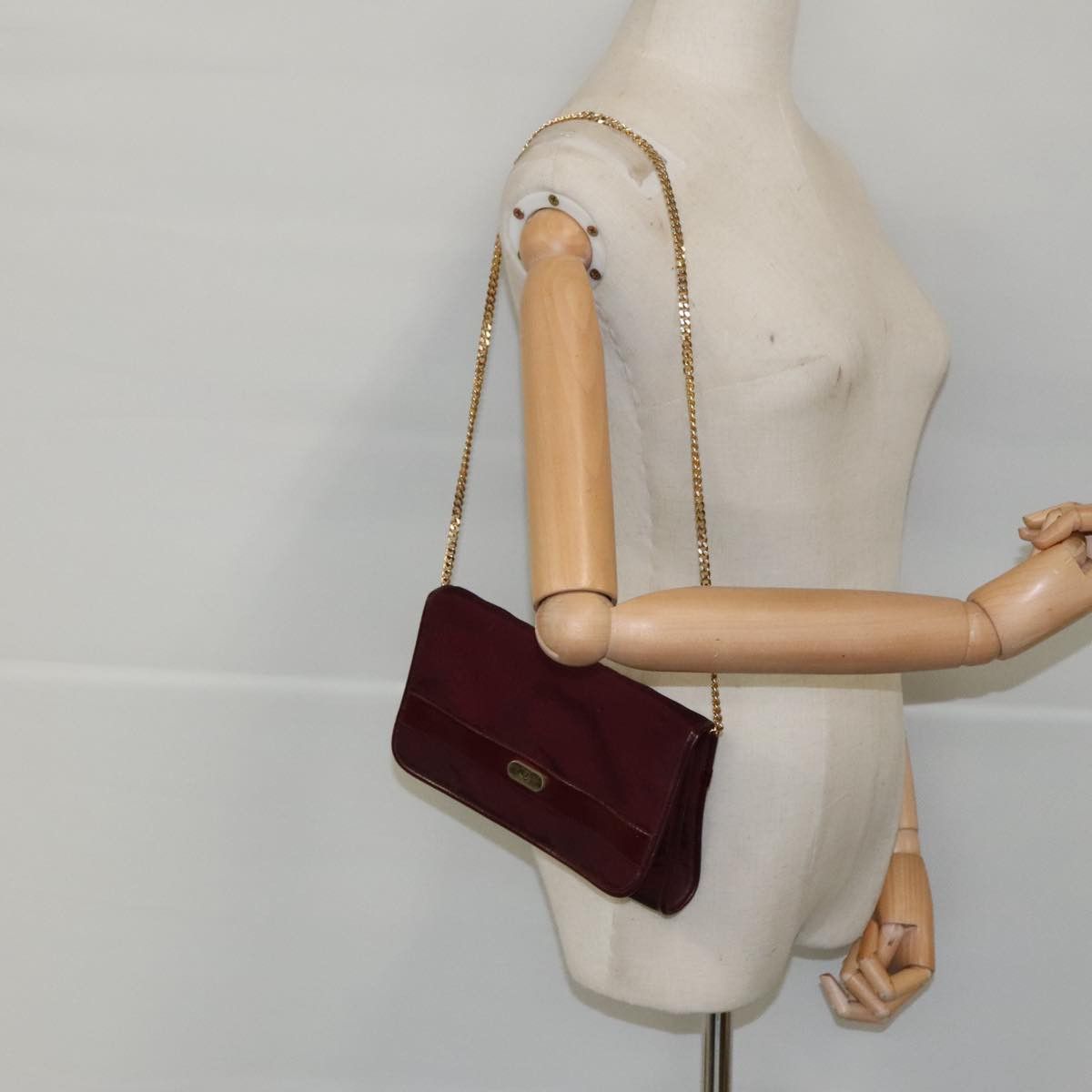 Dior Burgundy Synthetic Shoulder Bag (Pre-Owned) Size ONE SIZE - 13 Thumbnail