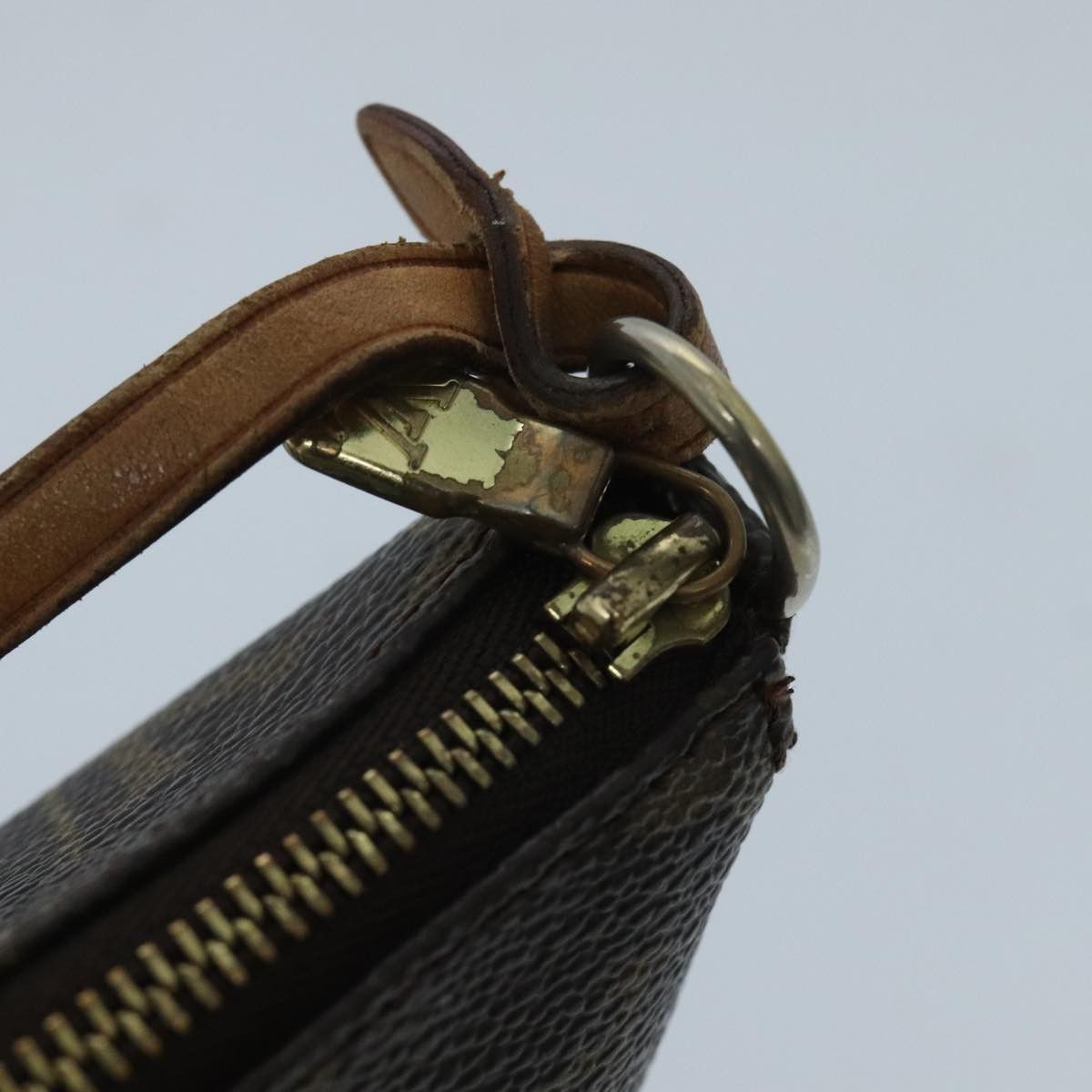 Louis Vuitton Pochette Accessoire Brown Canvas Clutch Bag (Pre-Owned) Size ONE SIZE - 10 Thumbnail