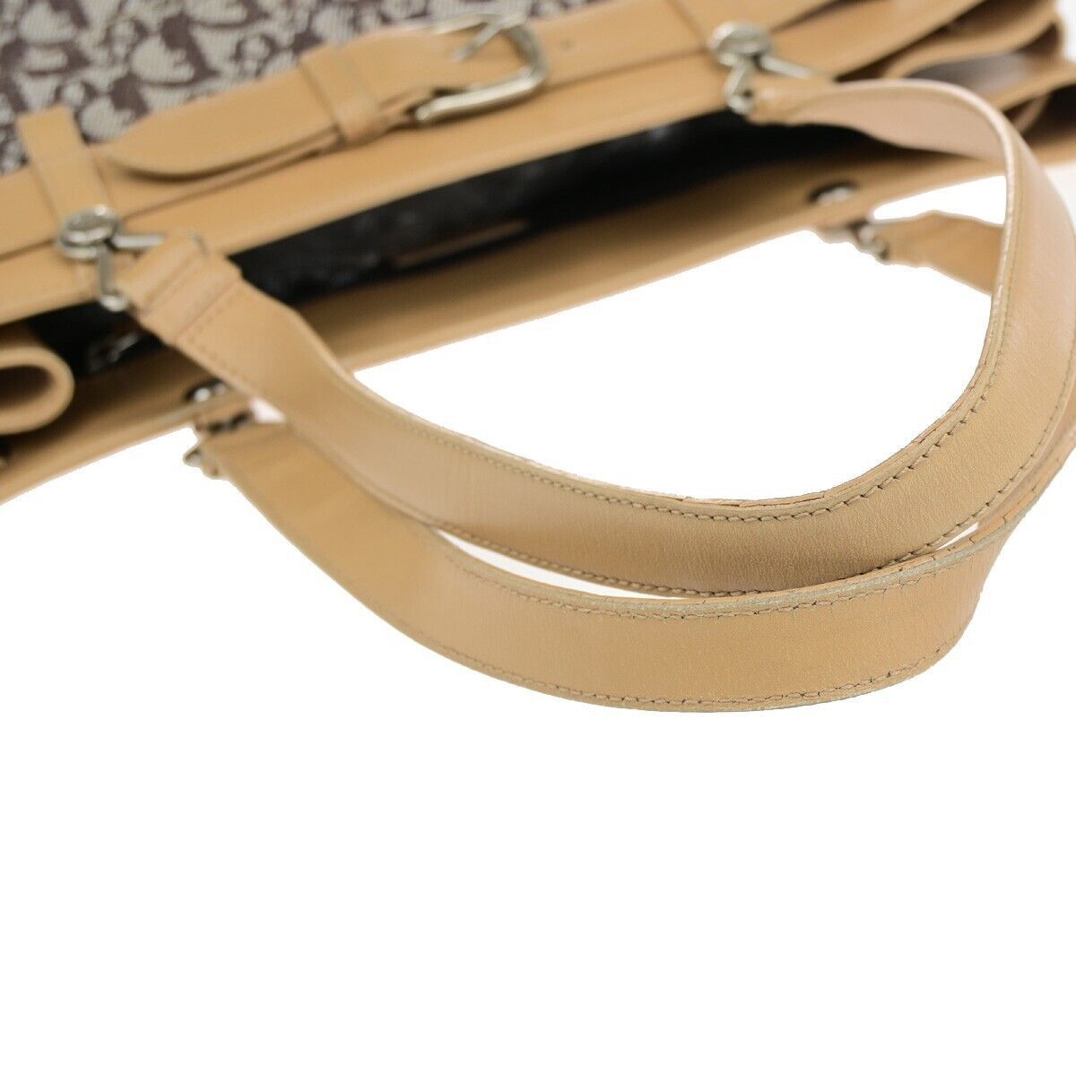 Dior Trotter Brown Canvas Handbag (Pre-Owned) Size ONE SIZE - 6 Thumbnail
