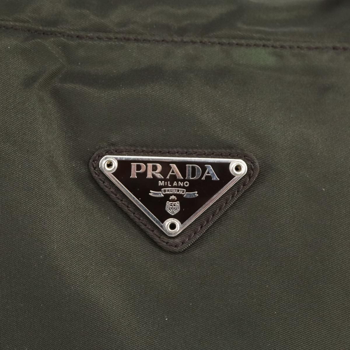 Prada Re-Nylon Khaki Canvas Handbag (Pre-Owned) Size ONE SIZE - 19 Thumbnail