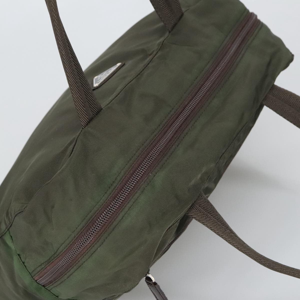 Prada Re-Nylon Khaki Canvas Handbag (Pre-Owned) Size ONE SIZE - 16 Thumbnail