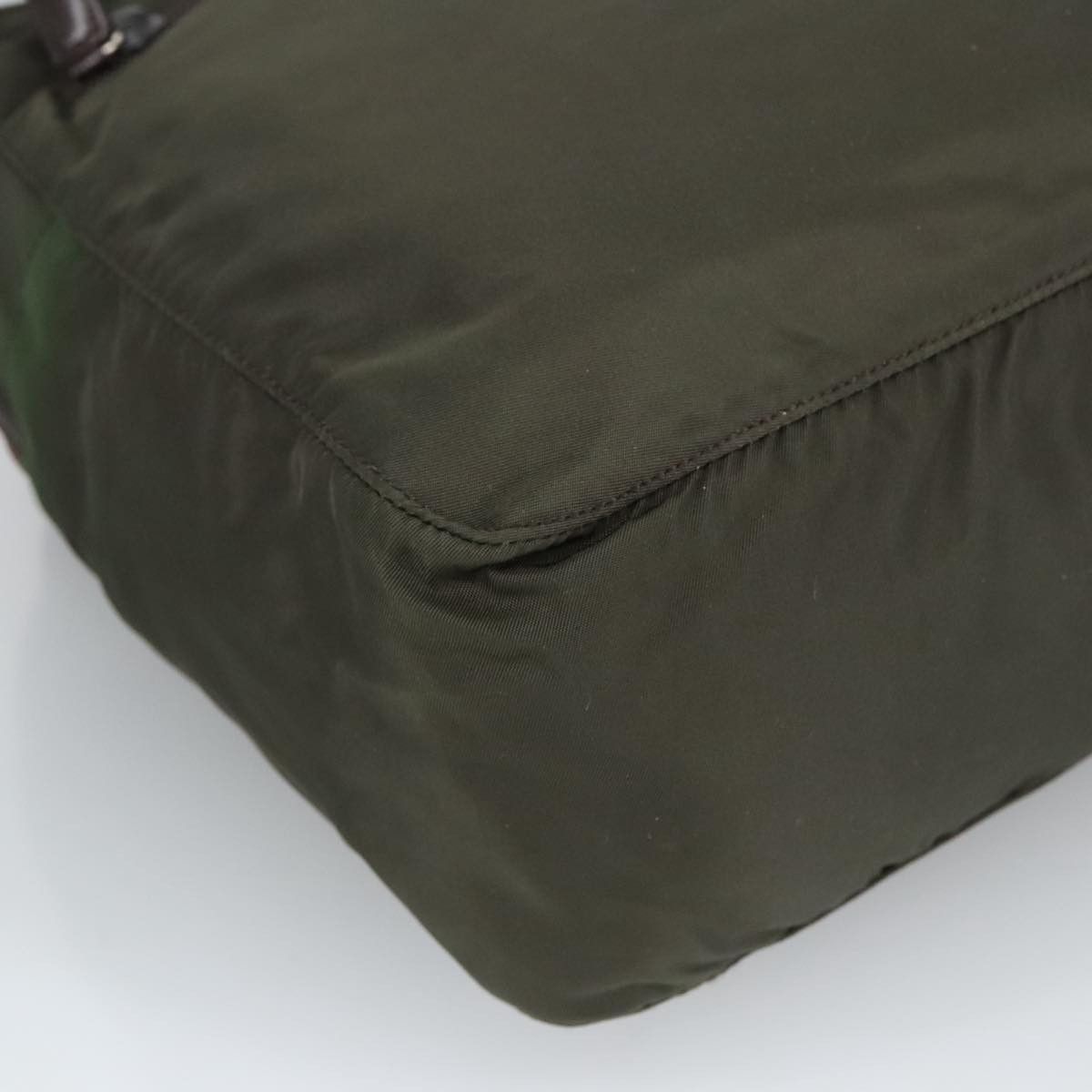 Prada Re-Nylon Khaki Canvas Handbag (Pre-Owned) Size ONE SIZE - 9 Thumbnail
