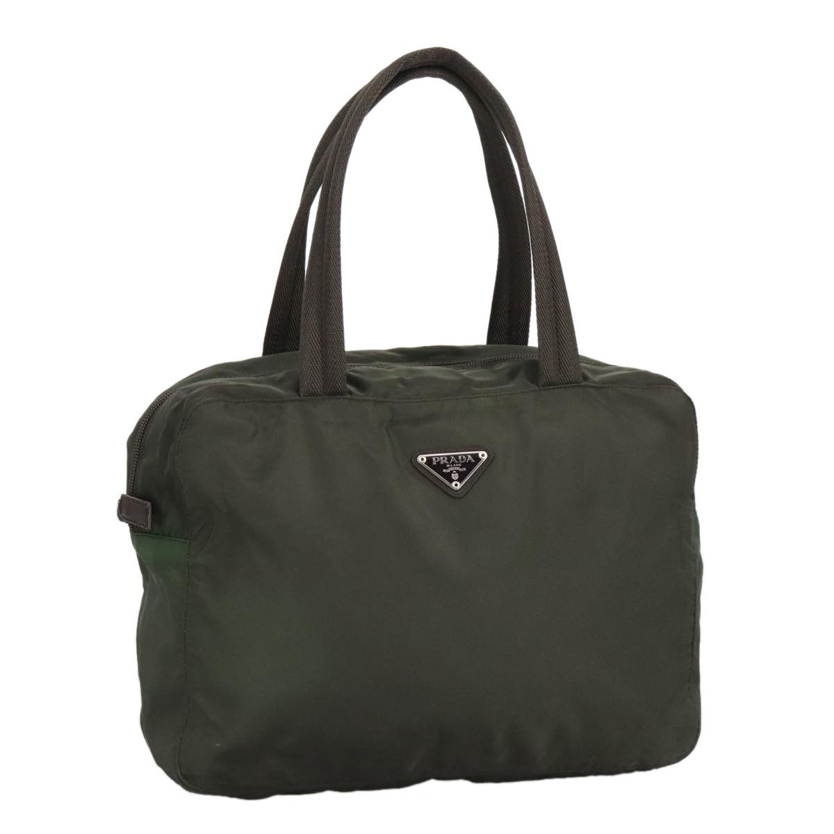 Prada Re-Nylon Khaki Canvas Handbag (Pre-Owned) Size ONE SIZE - 17 Thumbnail