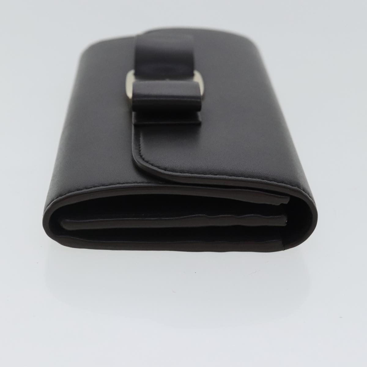 Salvatore Ferragamo Vara Black Leather Wallet (Pre-Owned) Size ONE SIZE - 3 Thumbnail