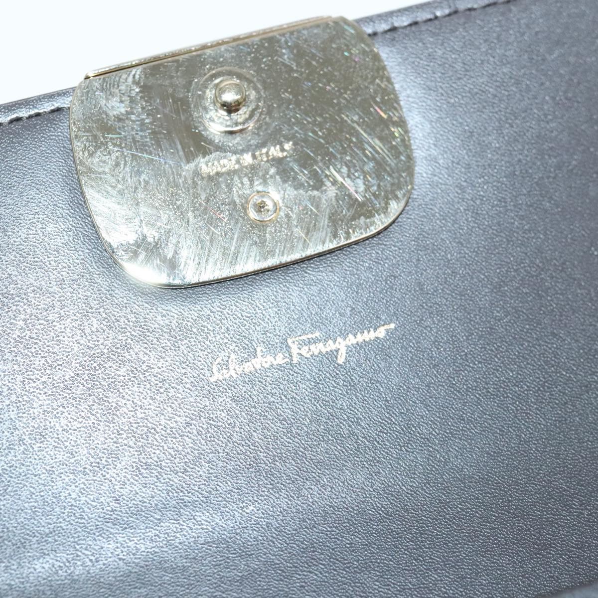 Salvatore Ferragamo Vara Black Leather Wallet (Pre-Owned) Size ONE SIZE - 12 Thumbnail