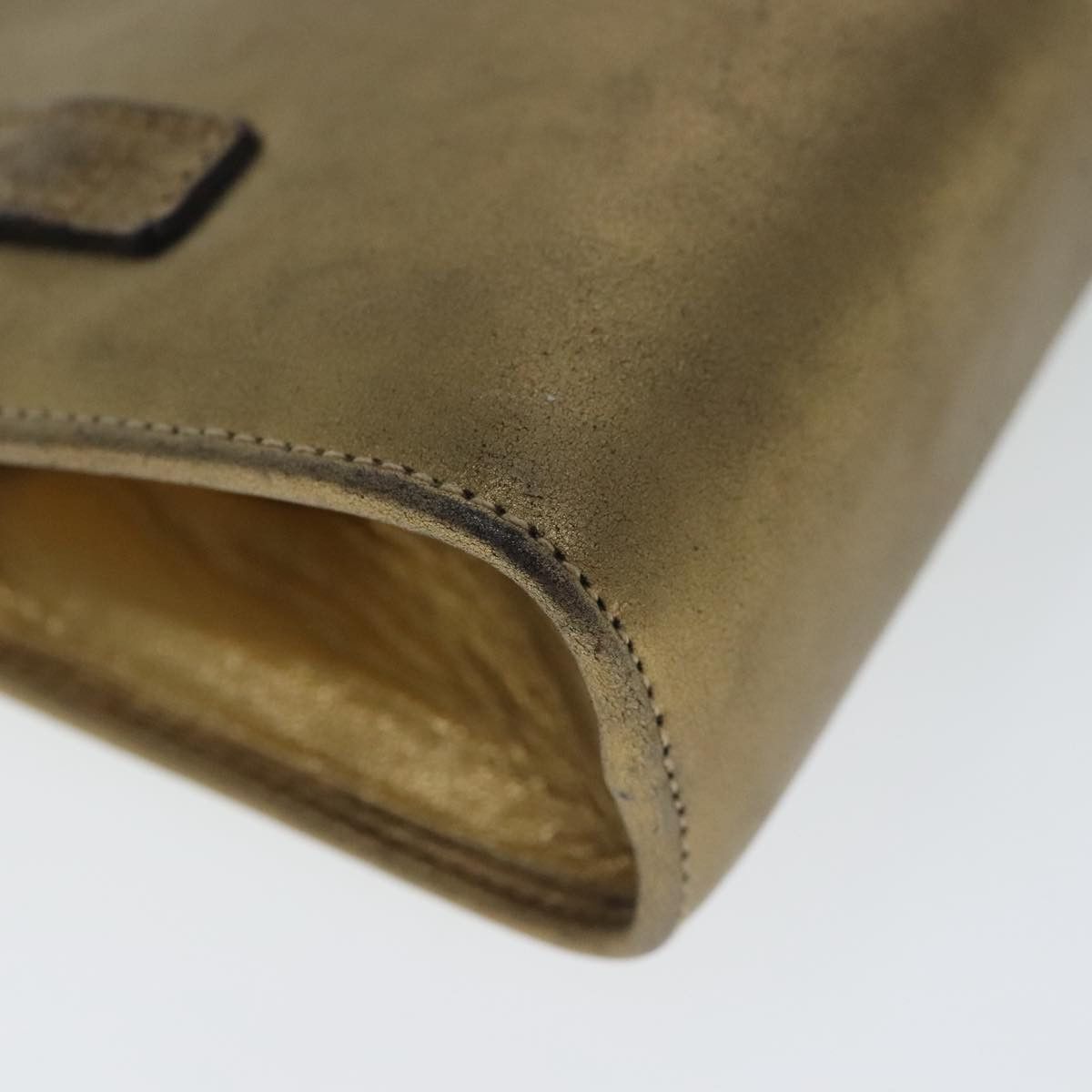 Salvatore Ferragamo Gancini Gold Leather Shoulder Bag (Pre-Owned) Size ONE SIZE - 17 Thumbnail