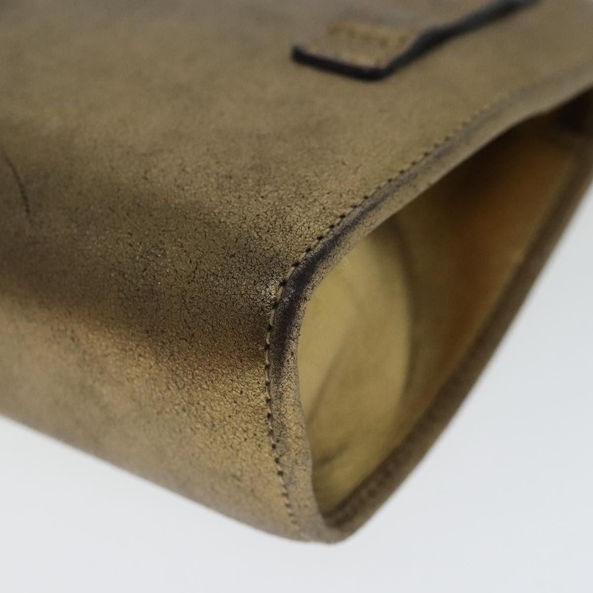 Salvatore Ferragamo Gancini Gold Leather Shoulder Bag (Pre-Owned) Size ONE SIZE - 16 Thumbnail