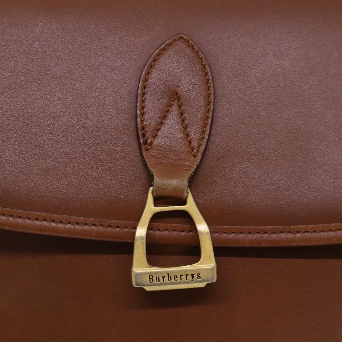 Burberry Brown Leather Shoulder Bag (Pre-Owned) Size ONE SIZE - 12 Thumbnail